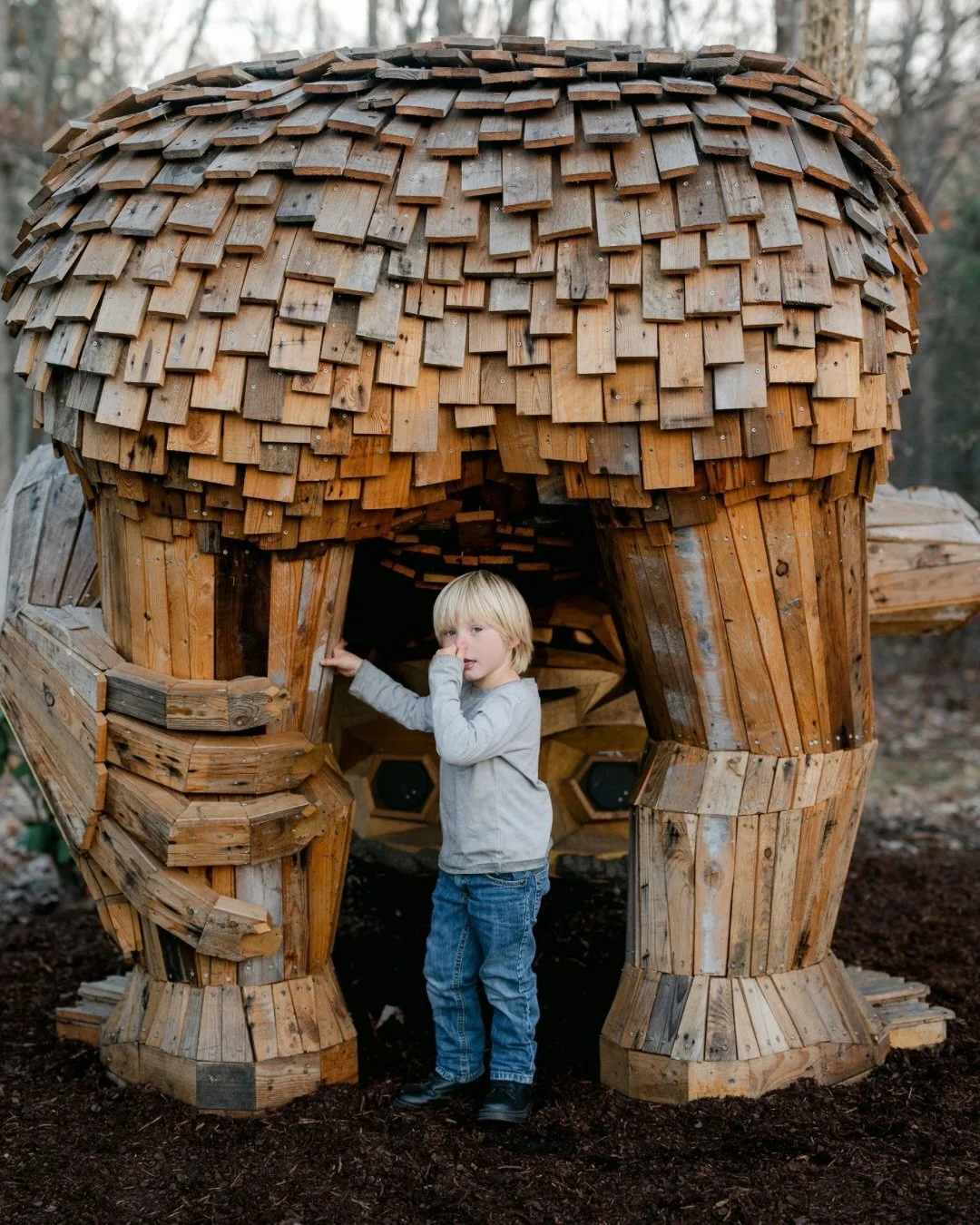 Hasse does not stand tall amongst the trees. Instead he peers between his knees. But if you pose so near his rear. A funky scent might just appear! Best pinch your nose and hold it tight. Just in case of a smelly fright!

Another day, another hilario