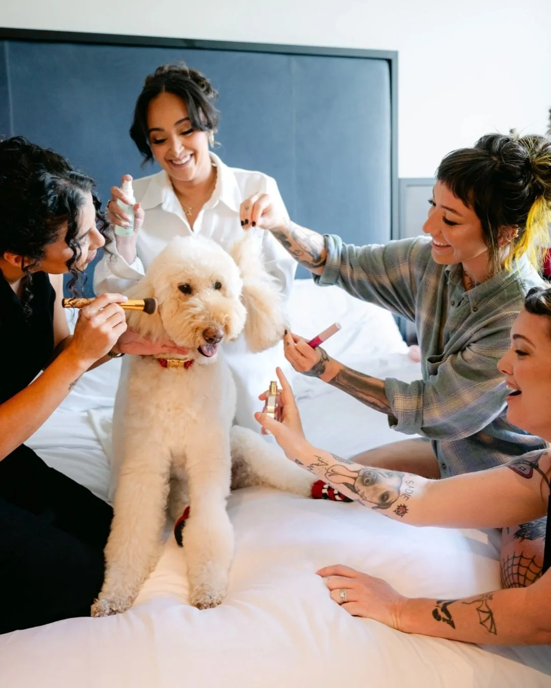 Am I going to do a whole post on just the wedding dogs? Why, yes. Yes, I am. 🐾✨ Because when your doodle is getting her hair and makeup done at The Restoration, the people deserve the full story!

Let&rsquo;s talk about the ultimate fluffy superstar
