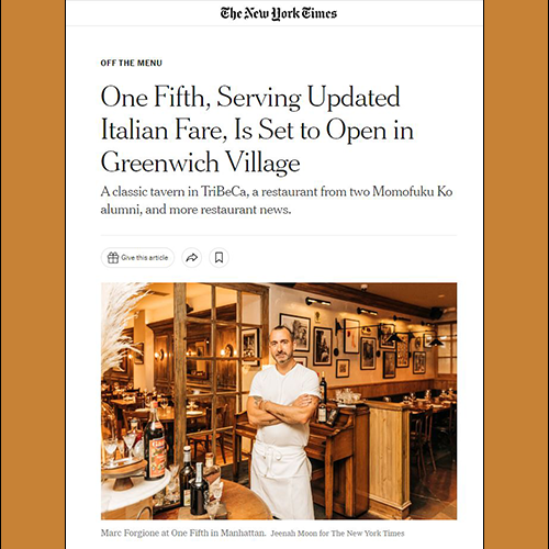 One Fifth | New York Times