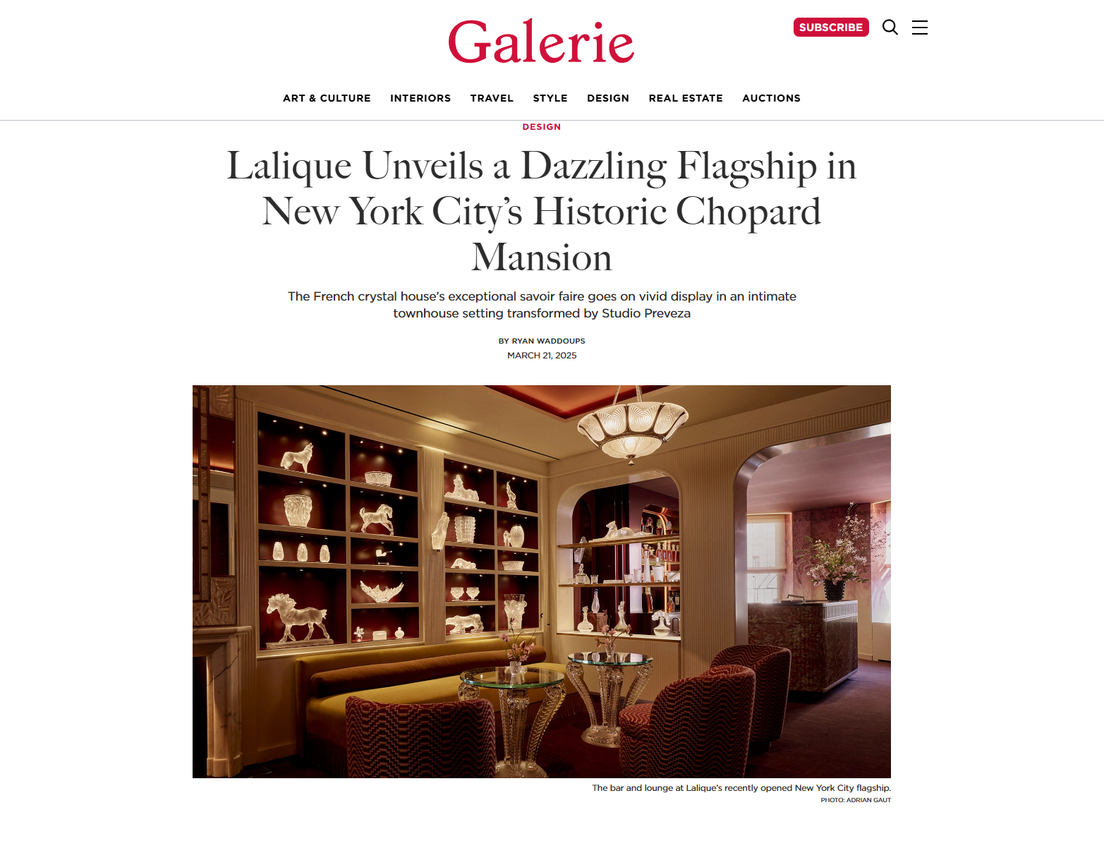Lalique Maison d'Artiste | Galerie