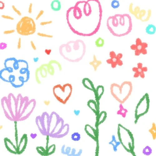 Splatter Flower Doodles