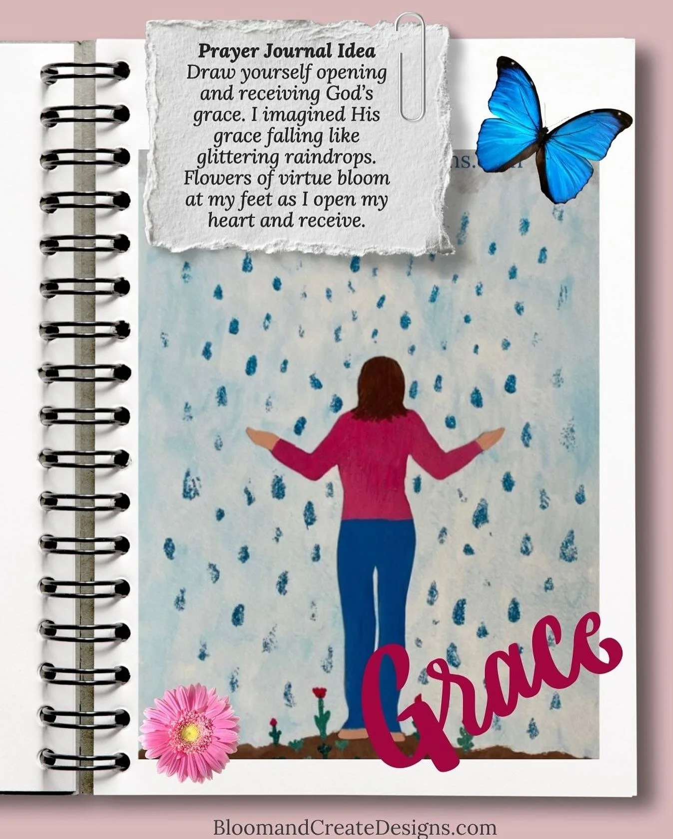 God is always showering His grace upon us in the here and now. This activity, prayerfully done, makes a beautiful reminder to stay present and open to His grace. To complete this Expressive Arts activity, print the attached PDF. Using colored pencils