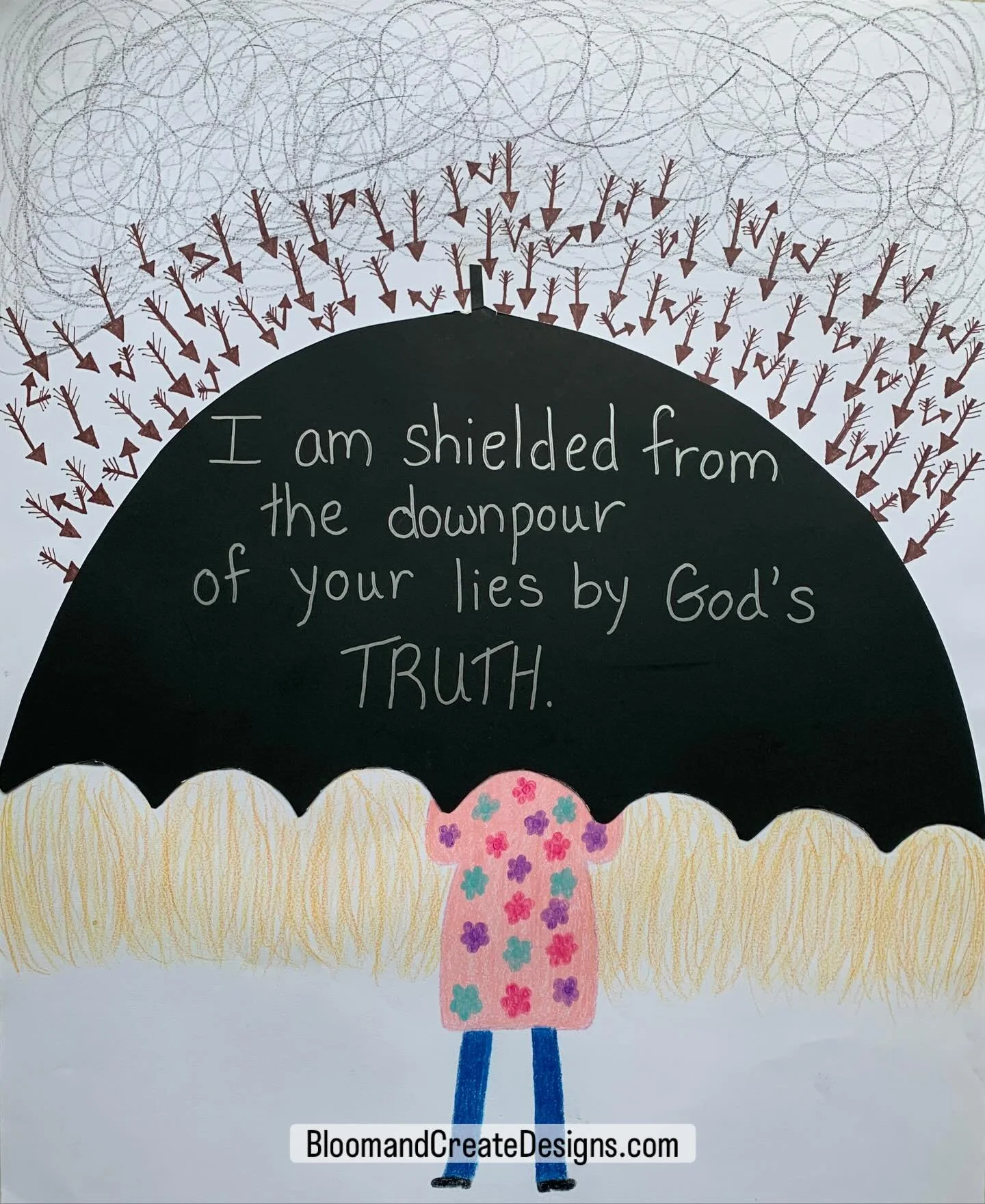 Christian Expressive Arts makes invisible realities visible and facilitates the formation of new healthy, Christ-centered patterns of thought.

The next time you are experiencing an onslaught of lies, negative self-talk, or accusations try creating a