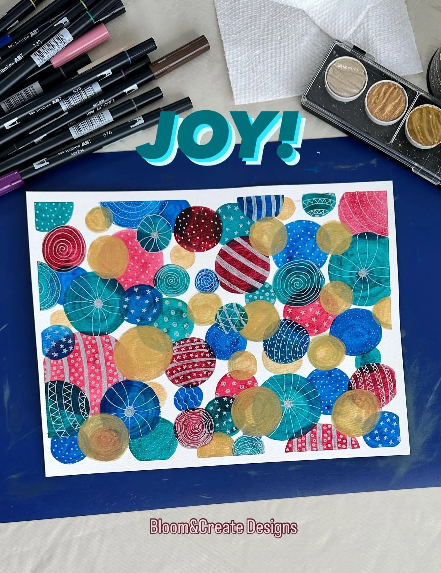Painting this abstract watercolor and adding sparkly designs brought me such peace and joy! 🌟

BloomandCreateDesigns.com

#abstractwatercolor #joyofpainting #paintingmakesmehappy #christmasjoy #christmasart #watercolorandink #watercolorfun #watercol