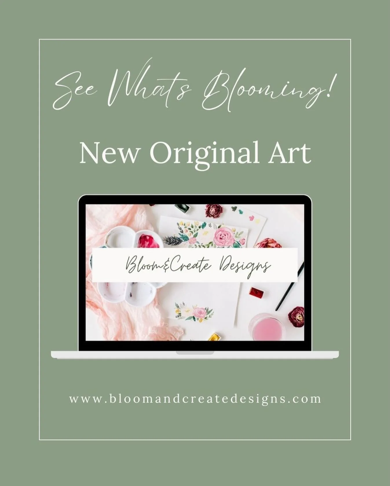 I&rsquo;m excited to show you what I&rsquo;ve been working on! 

Come and see my latest artistic endeavors at BloomandCreateDesigns.com 🌷

#watercolorartist #christianart #christianartist #faithinspiredart #scriptureart