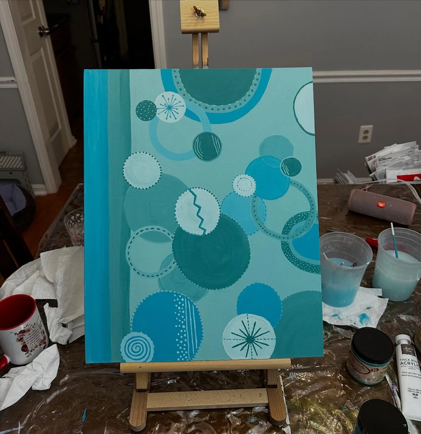 I&rsquo;m so excited to have a painting in the @cuyahogavalleyartcenter Winter Exhibition! 

If you are in the Cleveland/Akron area come and see all the amazing works by local artists. The exhibition runs through March 5th.

#clevelandart #clevelanda