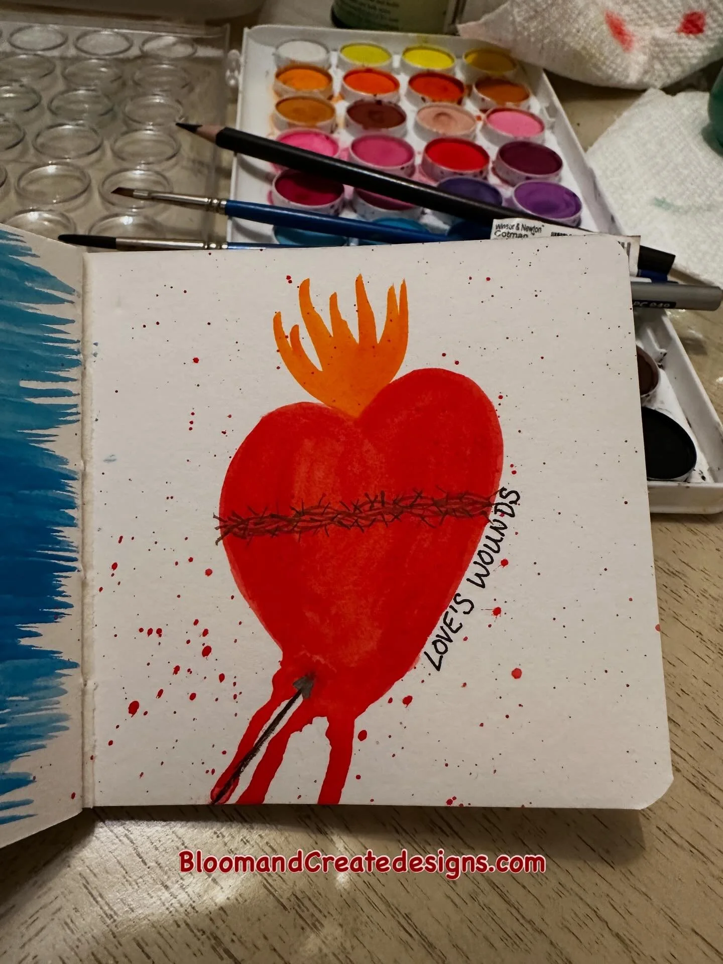 I love my little 3x3 inch watercolor journal. Taking a few minutes to pray as I paint is easy to do when I don&rsquo;t feel pressured to fill a whole piece of paper! Some days a few minutes is all I have.

For those of you who do not know me, along w