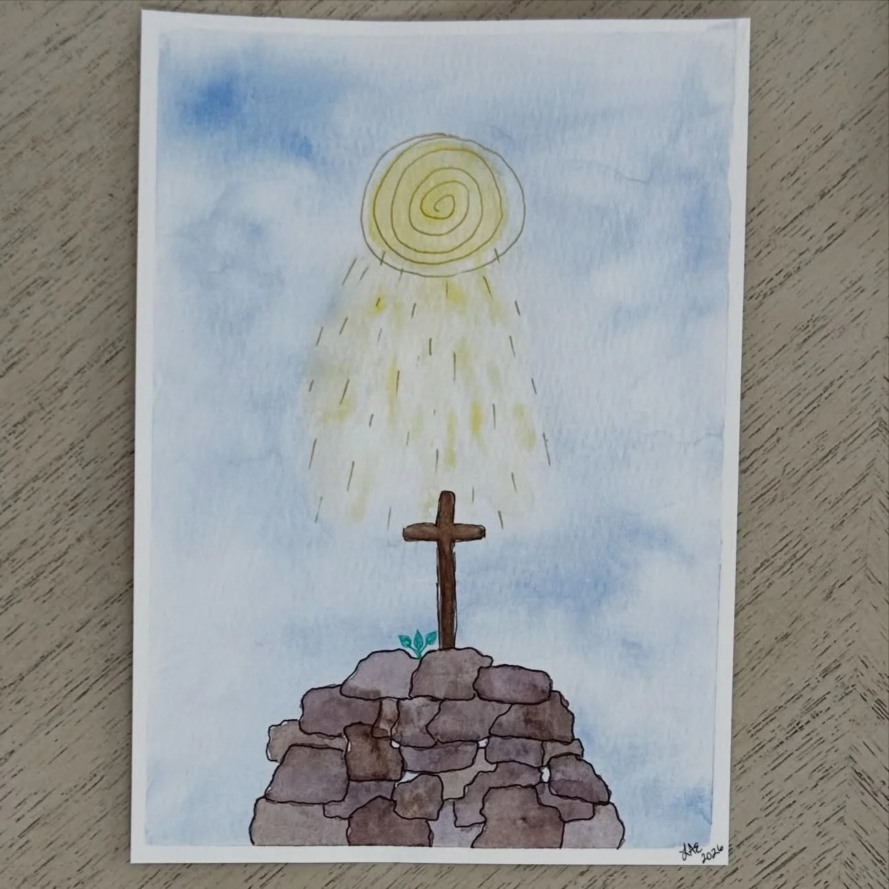 Hope blooms at the foot of the Cross. 

Bloomabndcreatedesigns.com