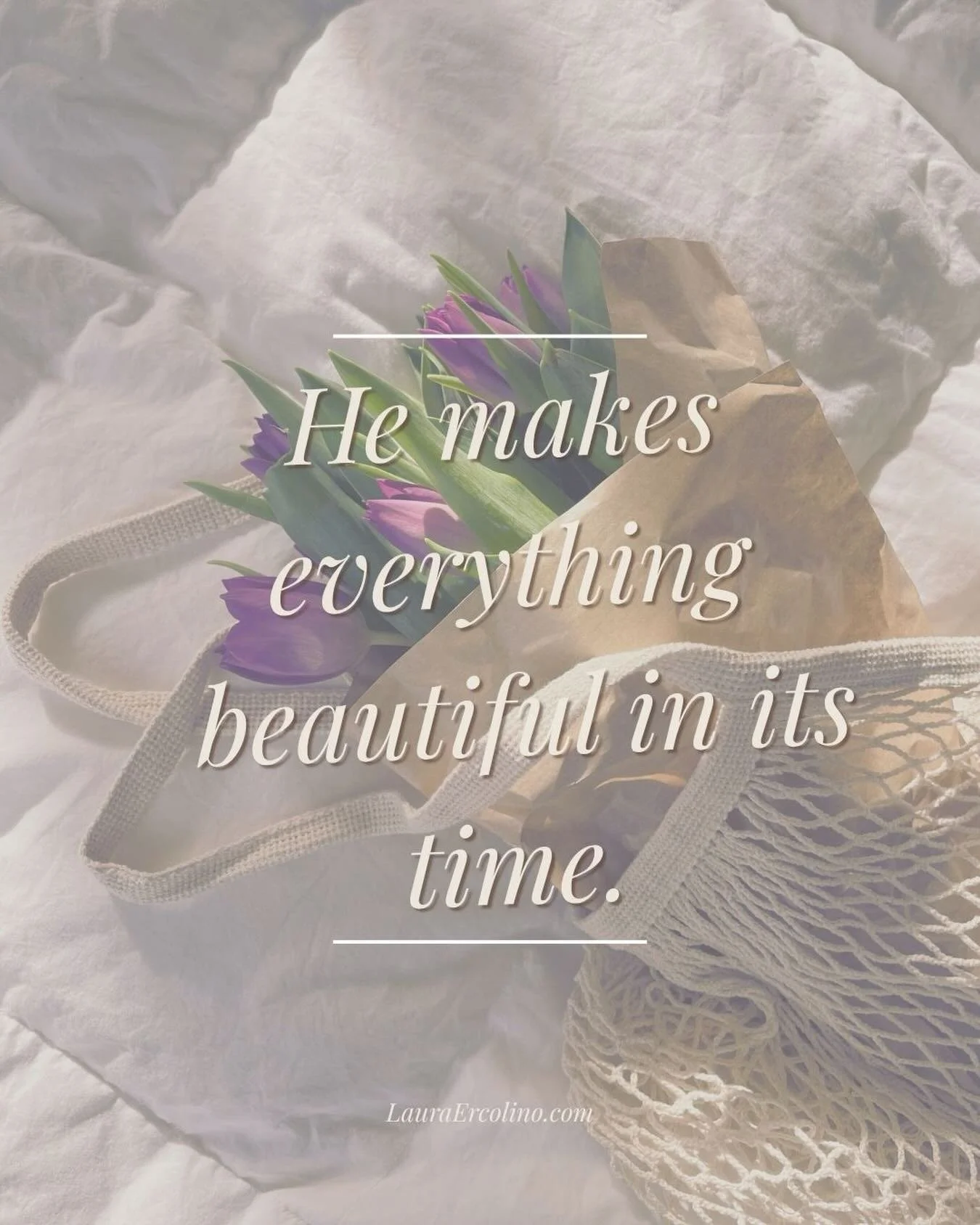 Trust in God&rsquo;s timing. He is loving you into full bloom. 🌷🌷🌷