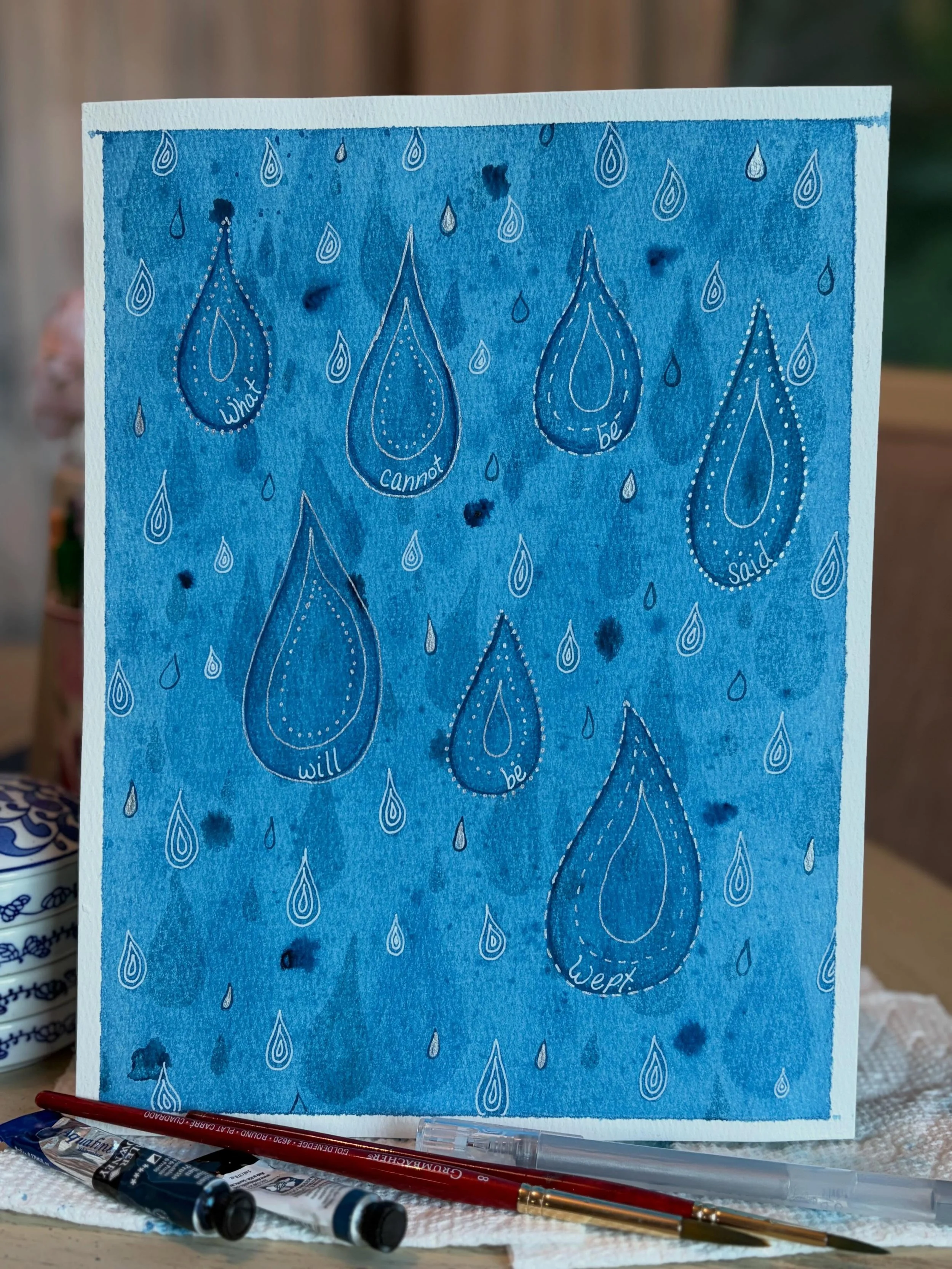 Expressive Watercolors&hellip; &ldquo;Grief Too Deep for Words&rdquo;

What cannot be said will be wept.

Lauraercolino.com