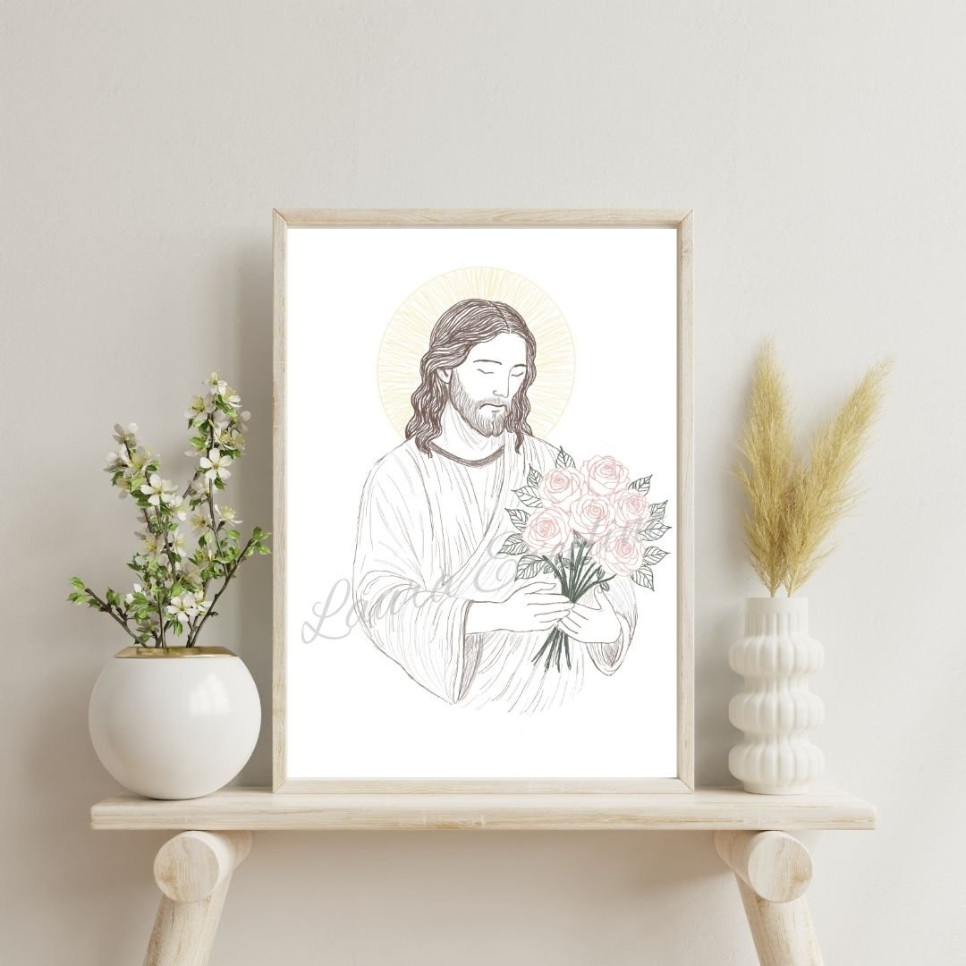Jesus and His Roses