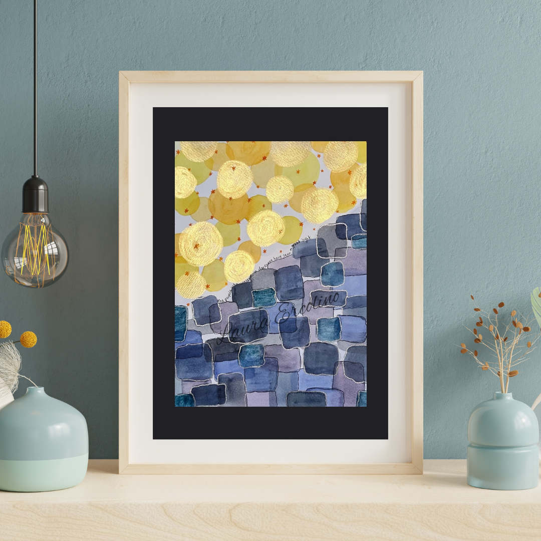 The Light in the Darkness Original Watercolor