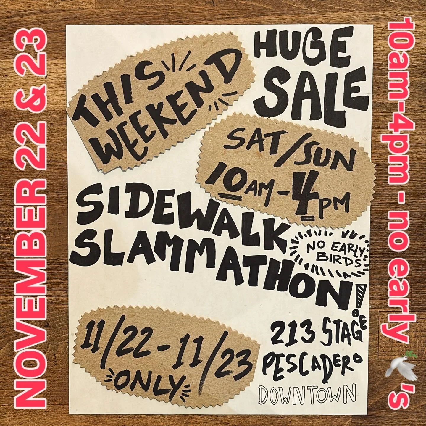 A lot of stuff is gonna move! Come and get it!! This weekend only, we&rsquo;ll be wheelin and dealin.  Bring a good song and a dance, we like entertainment, sometimes more than money.  Let&rsquo;s go Crazy!