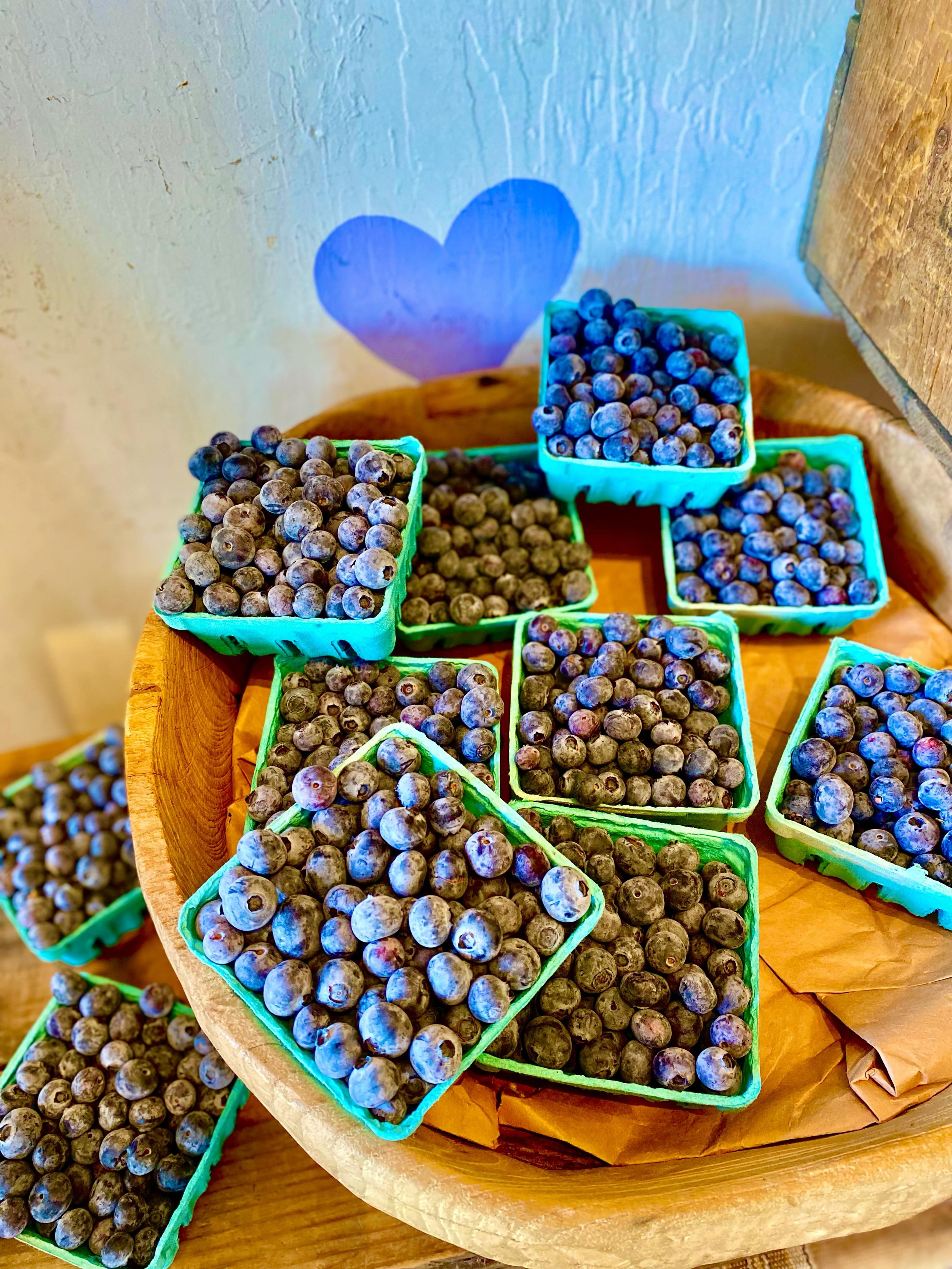 Freshies from Sea to Sky Farm Santa Cruz. So excited to have these little blue wonders back in the shop! Get &lsquo;em while you can. #blueberrybaby #seatosky #thesunshinepescadero #downtownpescadero