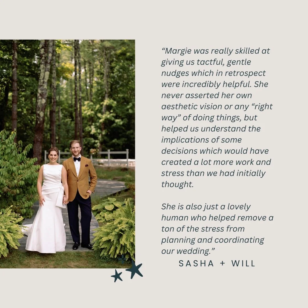 hey clients I adore, thank you! getting the notification that we&rsquo;ve received a glowing review gives us all the warm and fuzzies.

often times in meetings our clients say &ldquo;our friends (who are planning their wedding) are so stressed out, a