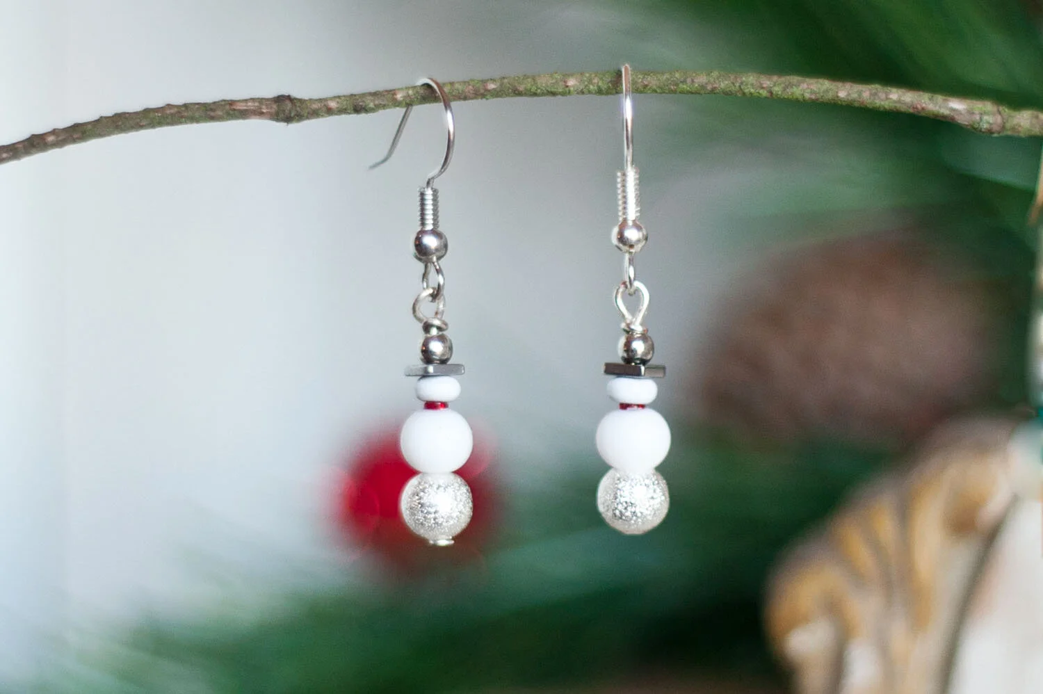 Snowman Earrings