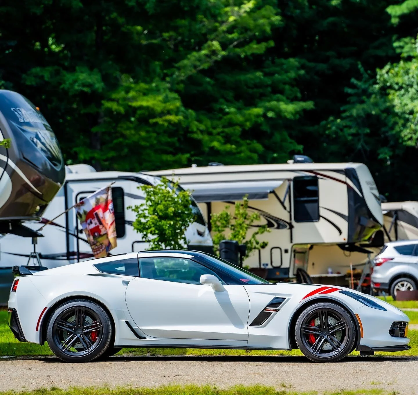The perfect geometry. Shot by yours truly. 
*
*
*
Speed on another level. 
partnership with #Sony #BeAlpha #Corvette #Z06 #Tamron #Views #GoodMorning
