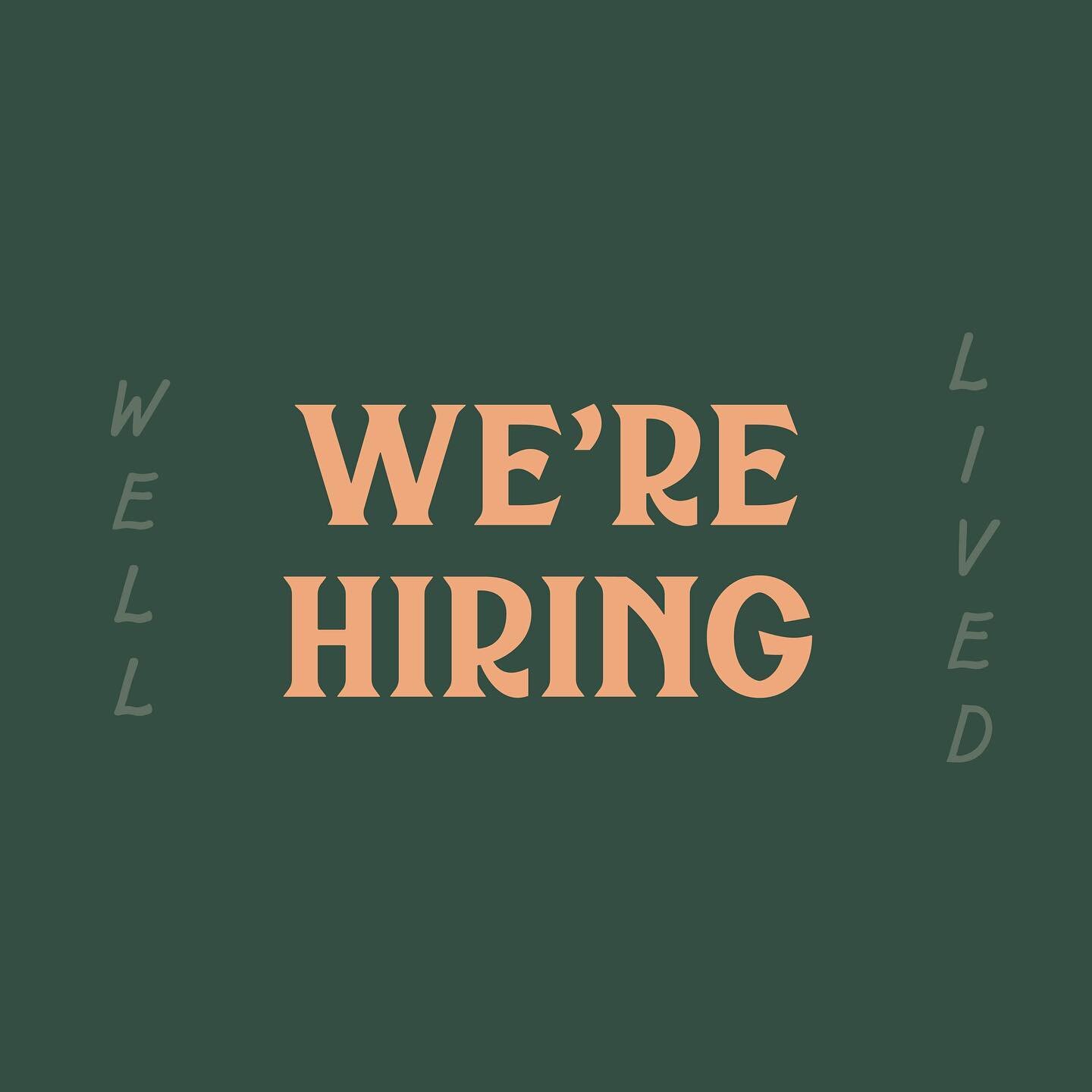 JOIN OUR TEAM!

We&rsquo;re growing and we are looking for awesome humans to grow with us. Head over to our website for all the details!