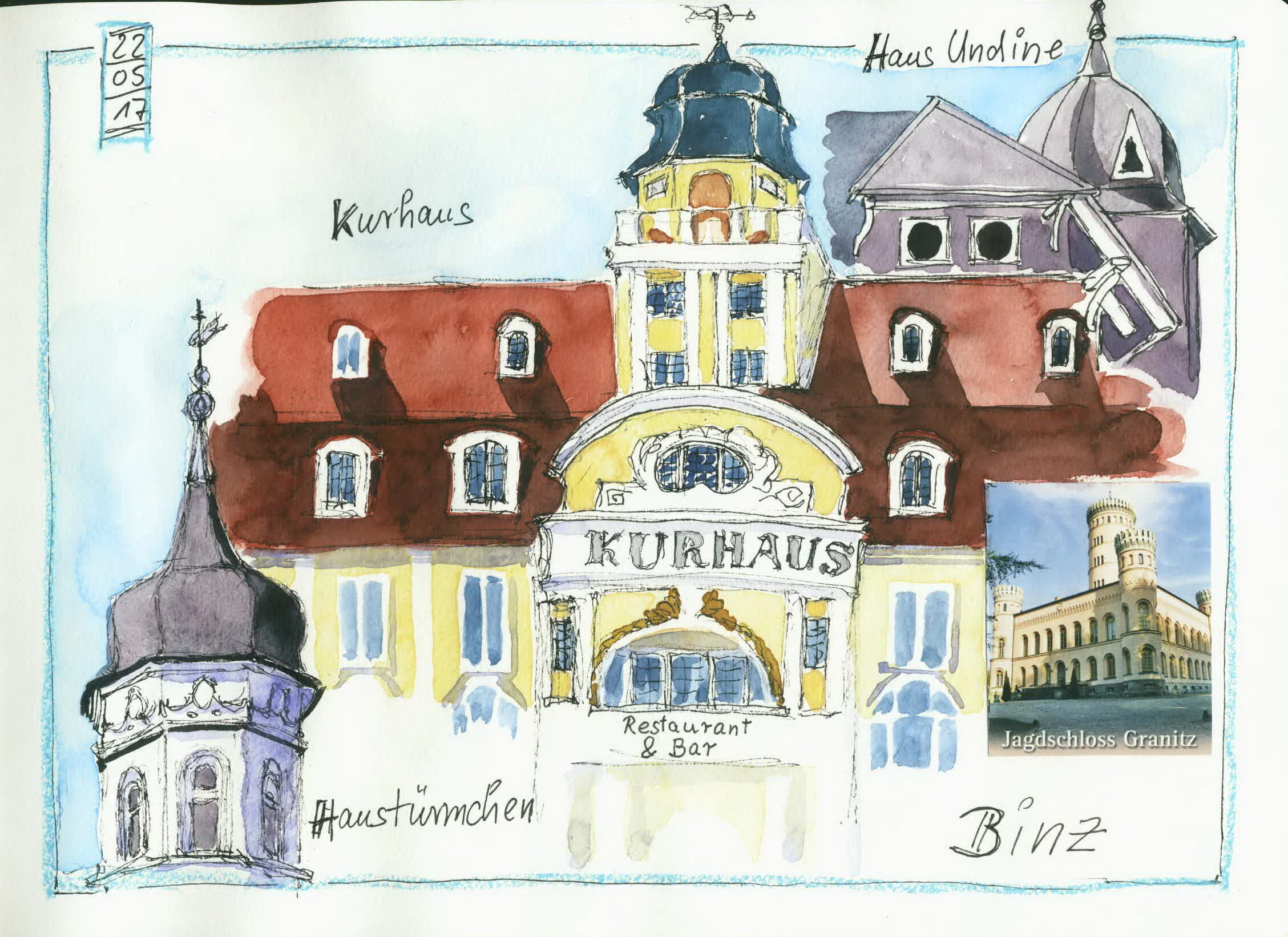 Rügen - Dächer in Binz