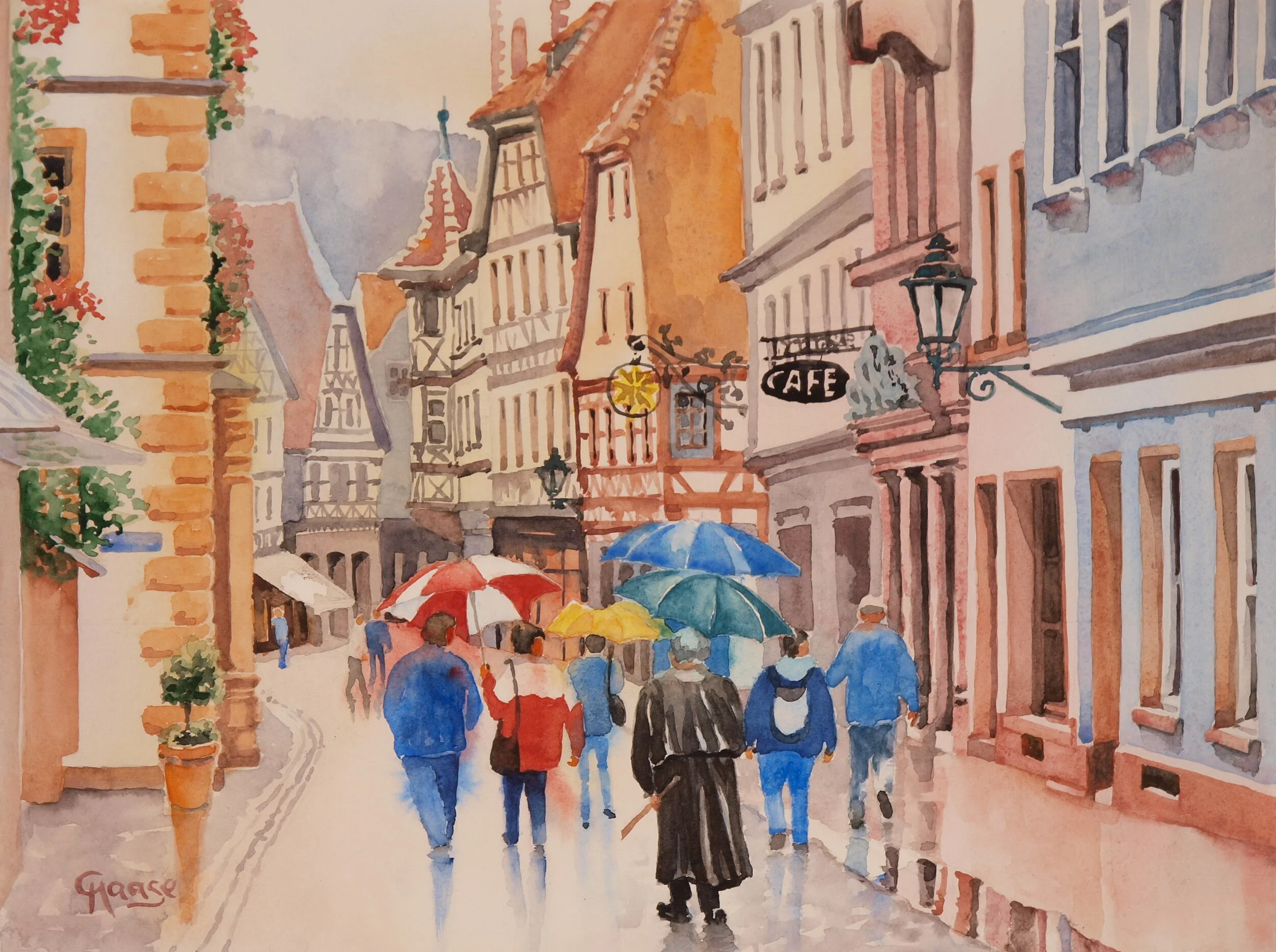 Lohr - Schneewittchenstadt im Regen