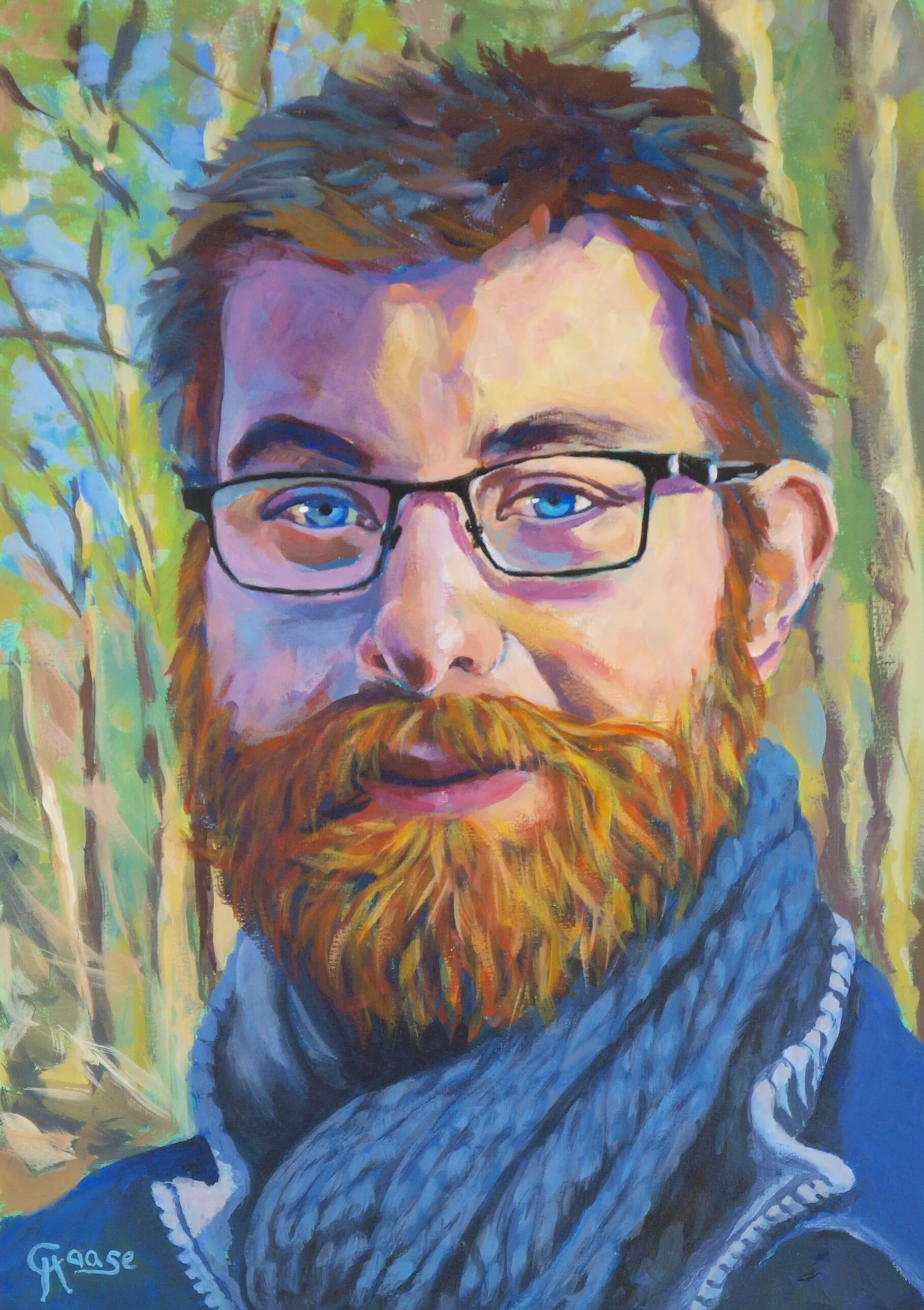 Junger Mann mit Bart