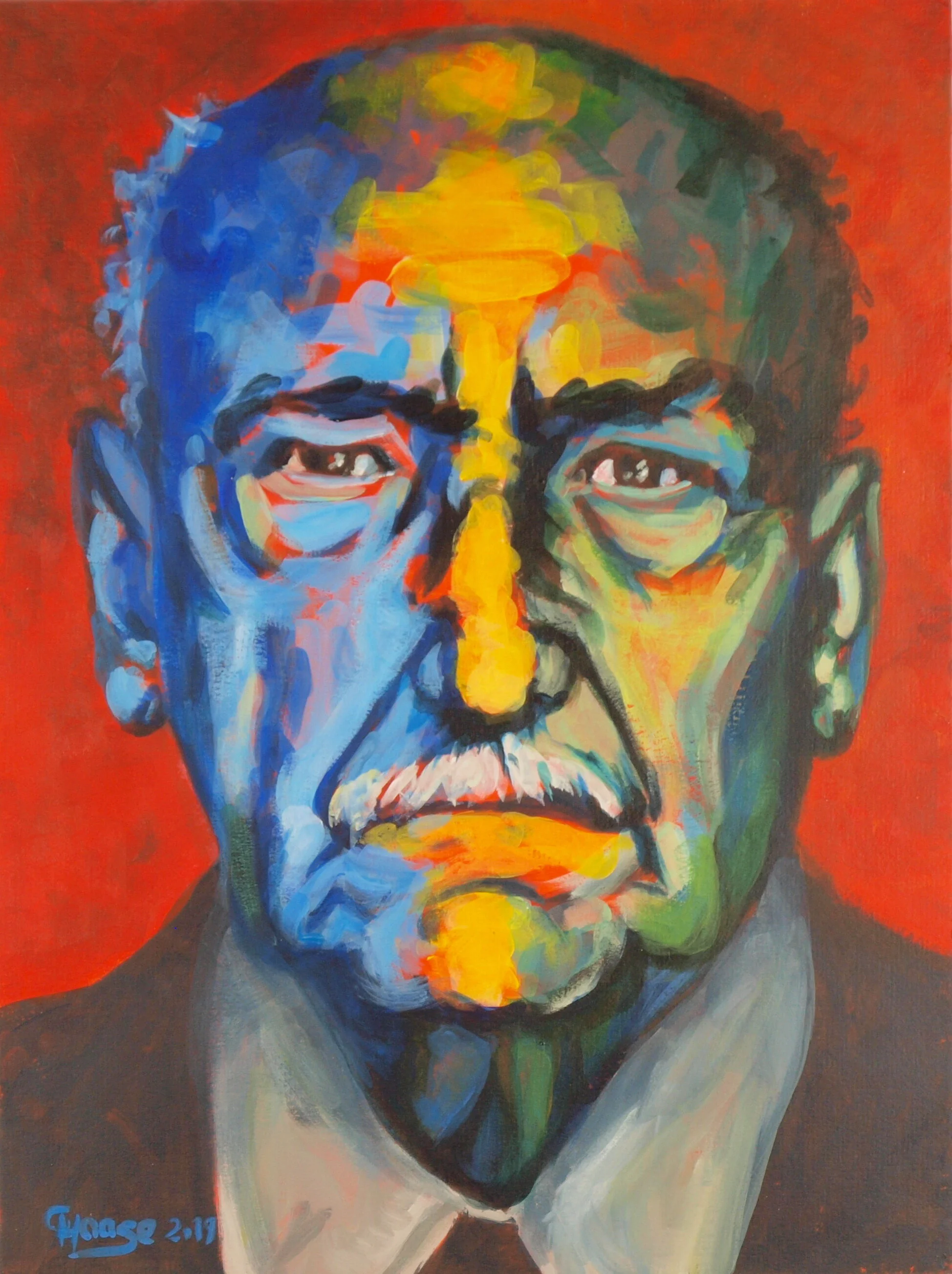 Älterer Mann - expressiv