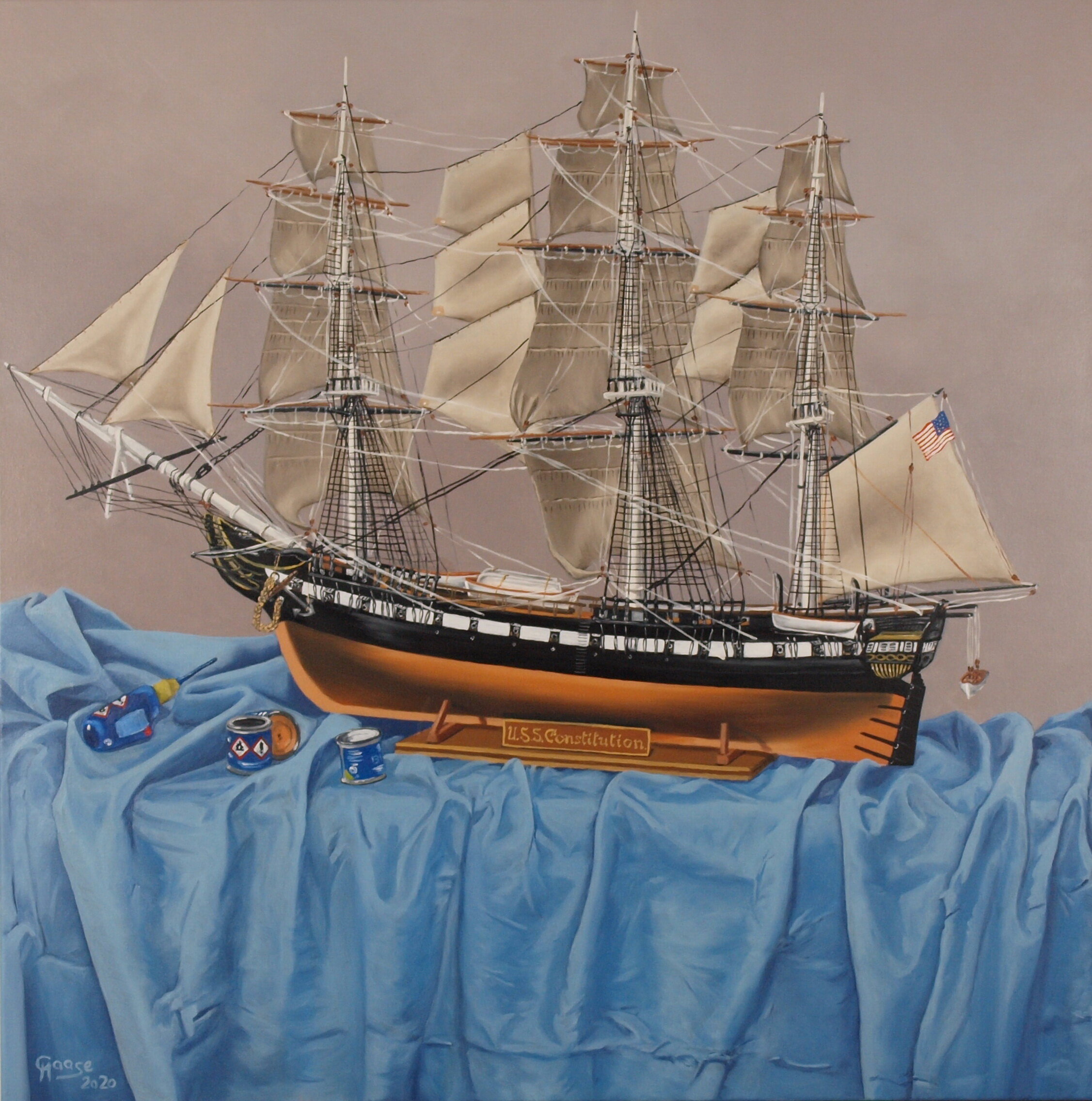 Modellschiff U.S.S. Constitution