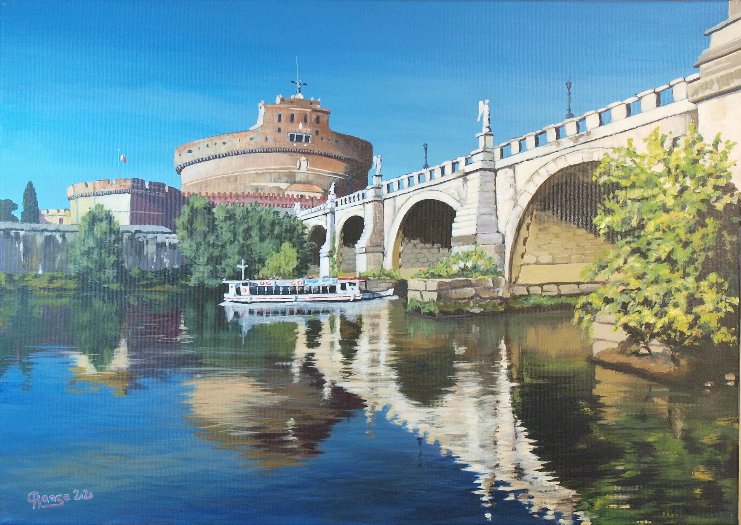 Rom - Engelsbrücke und Engelsburg