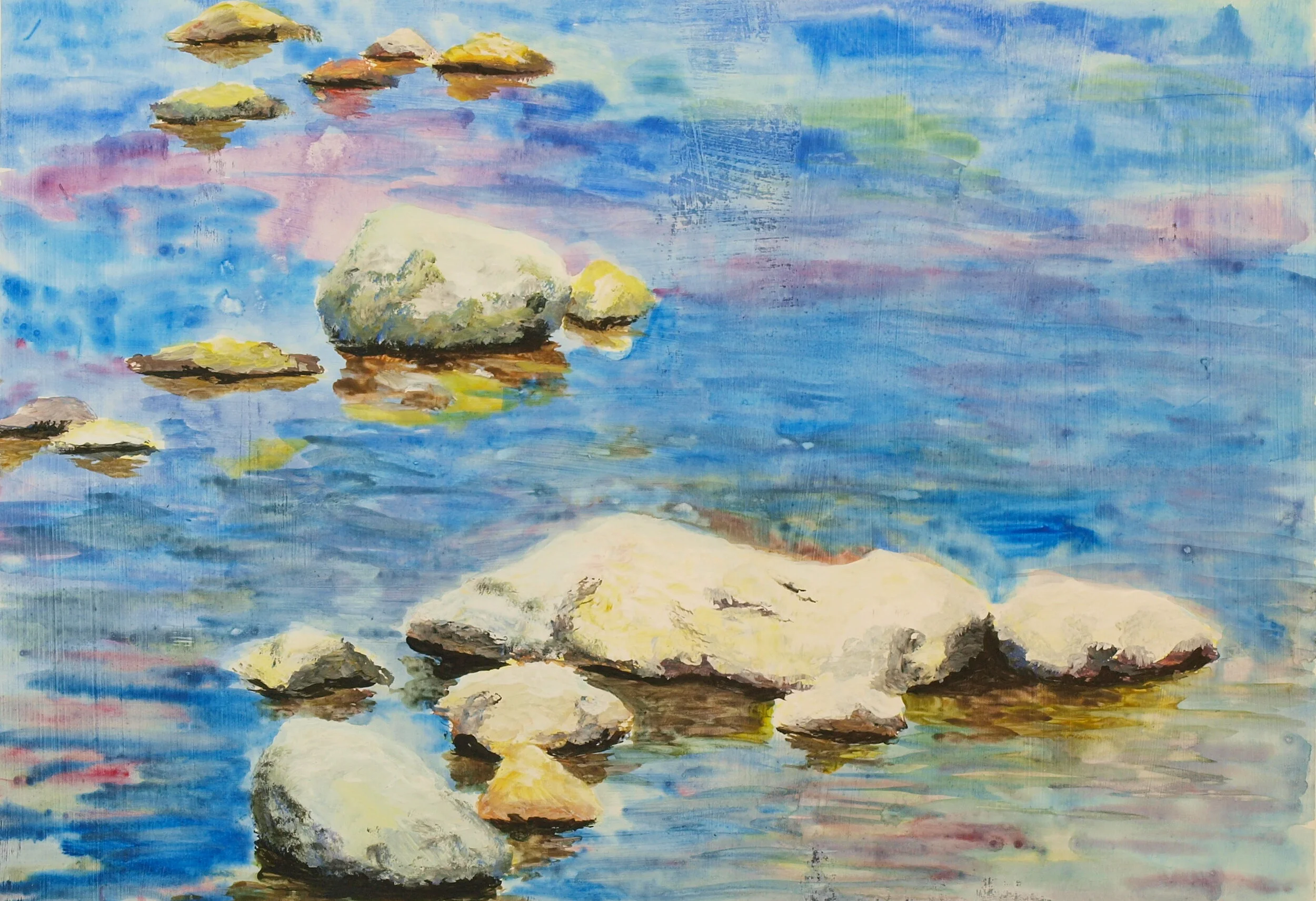 Steine im Wasser