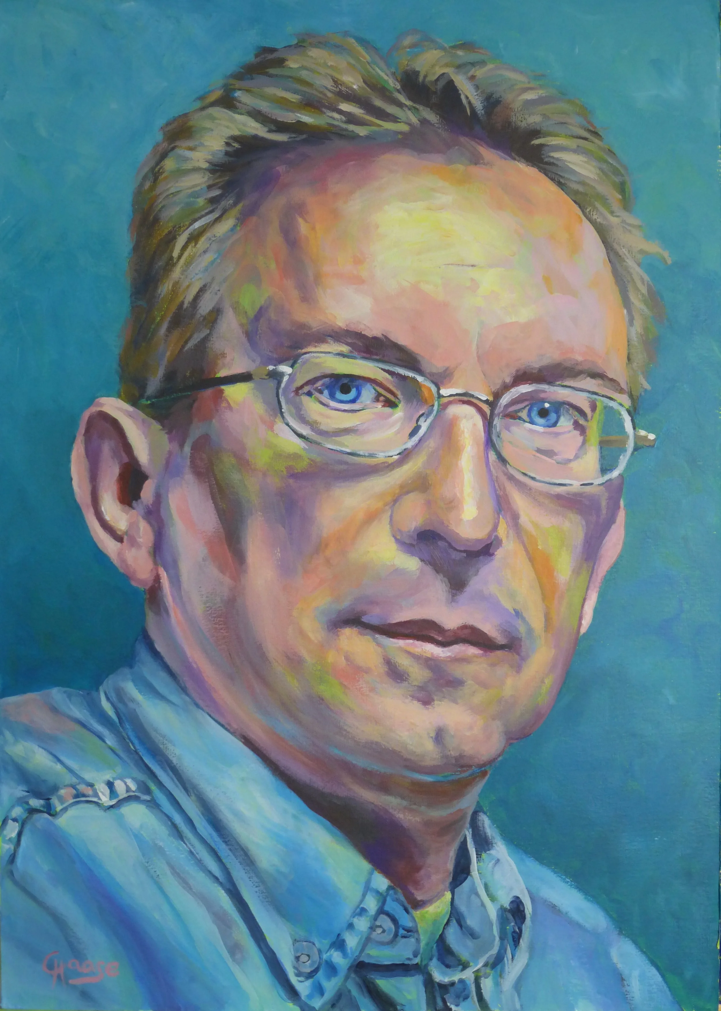 Mann mit Brille