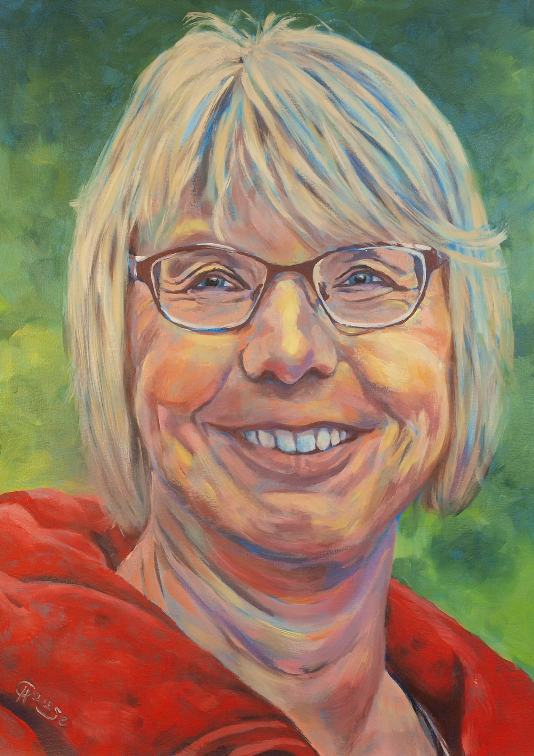 Portrait einer fröhlichen Frau