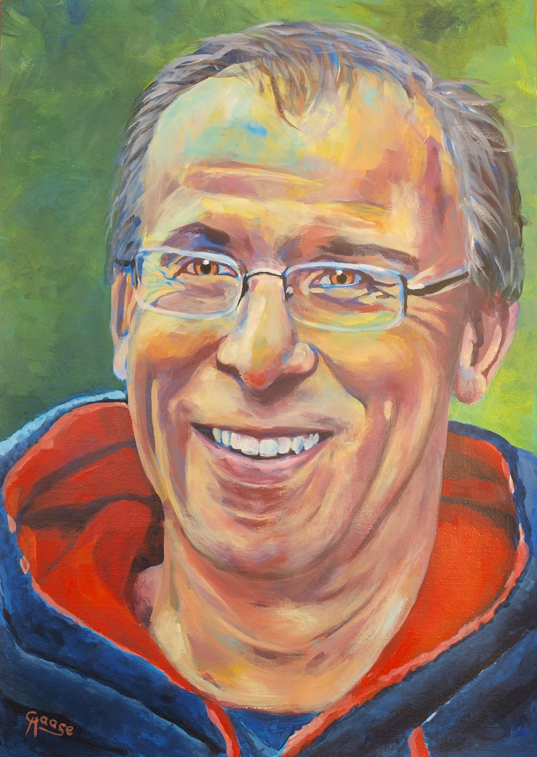 Portrait eines fröhlichen Mannes