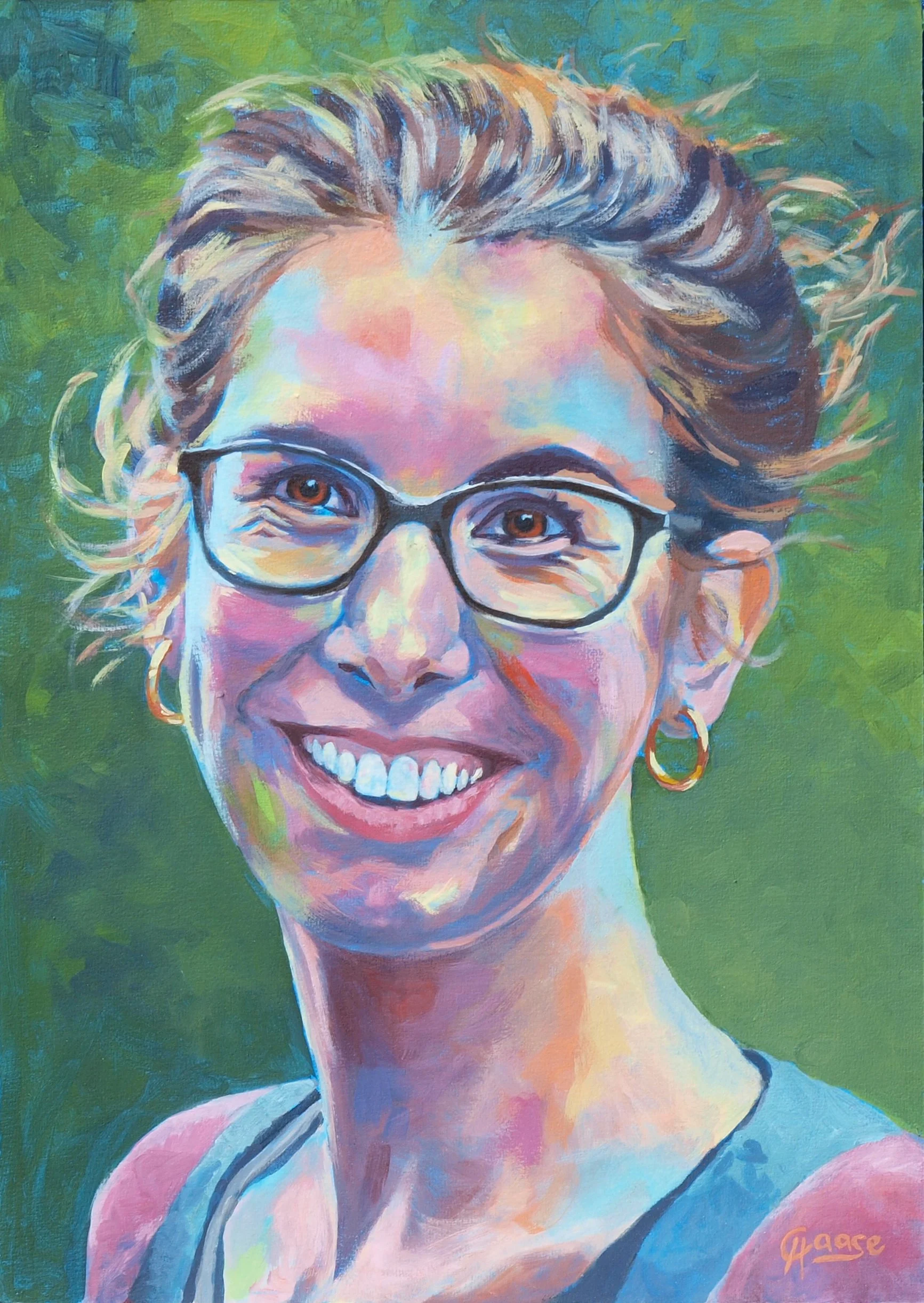 Fröhliche Junge Frau