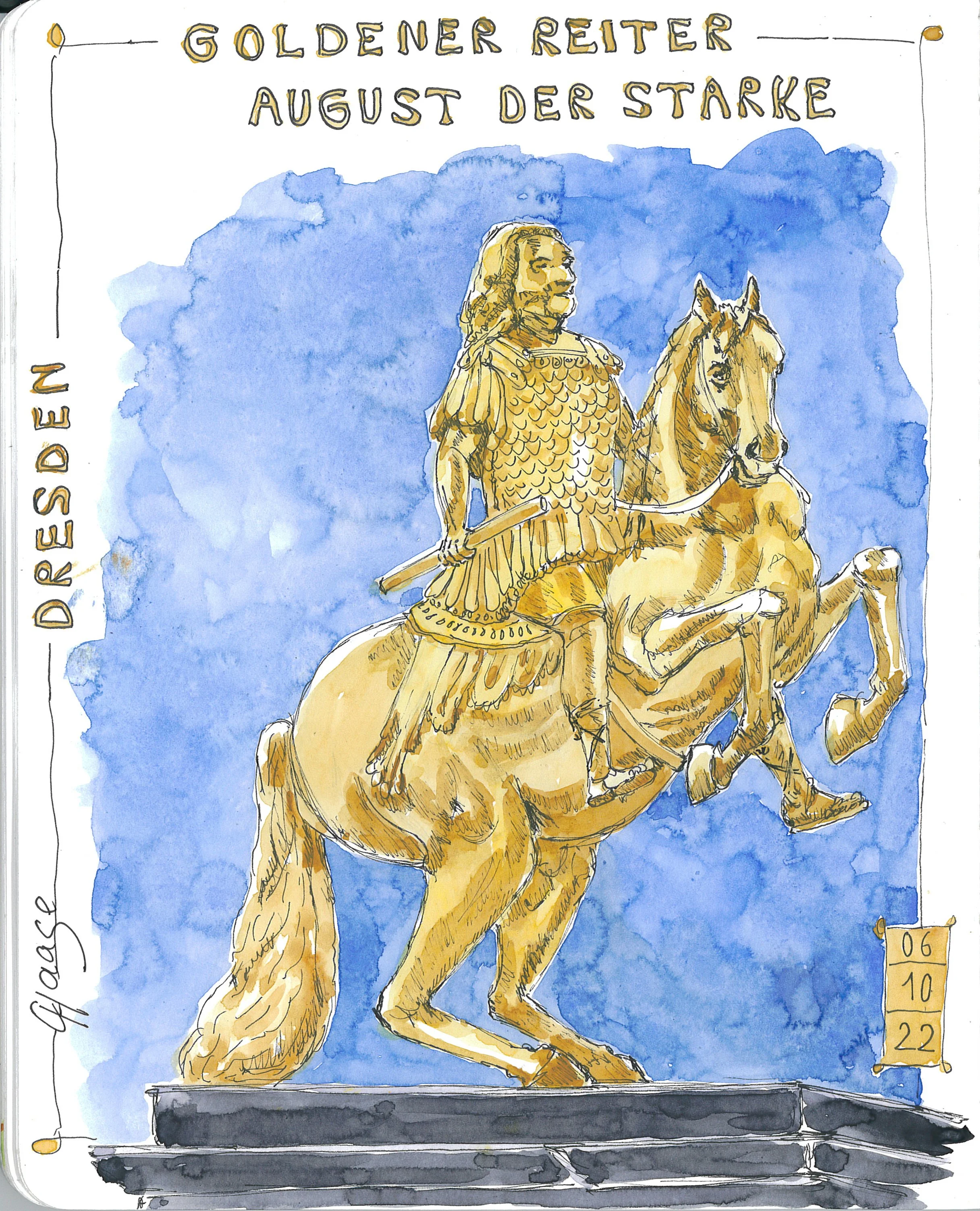 Dresden  -  Der Goldene Reiter