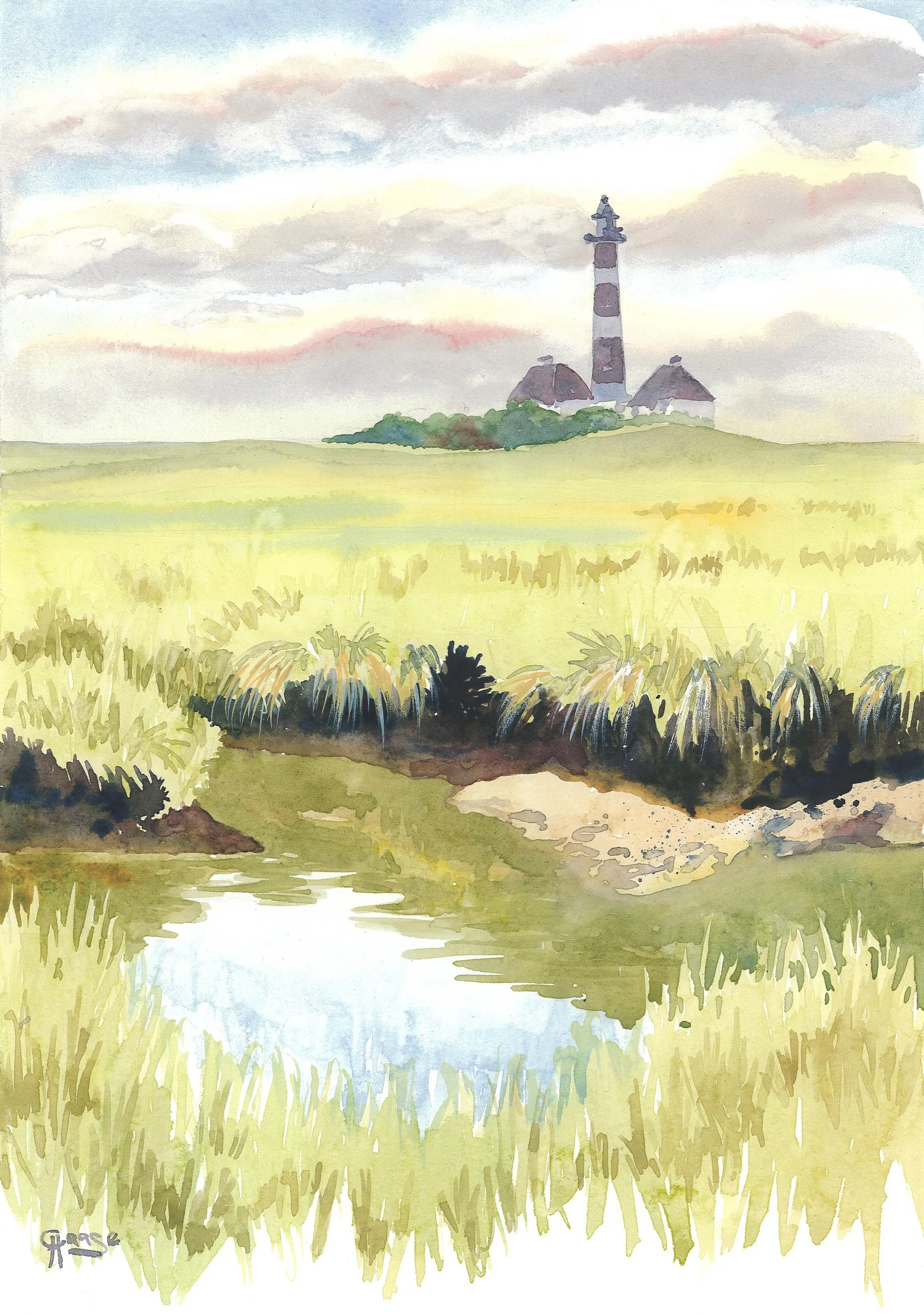 Der Westerhever Leuchtturm