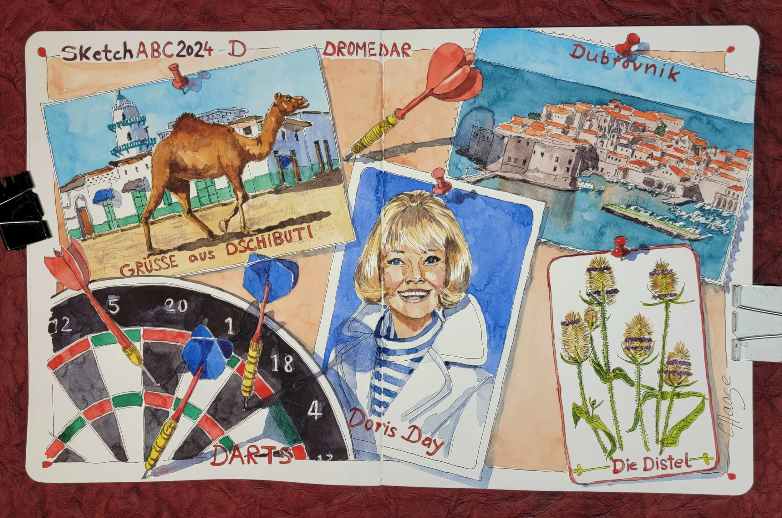 SketchABC2024  -  Der Buchstabe D