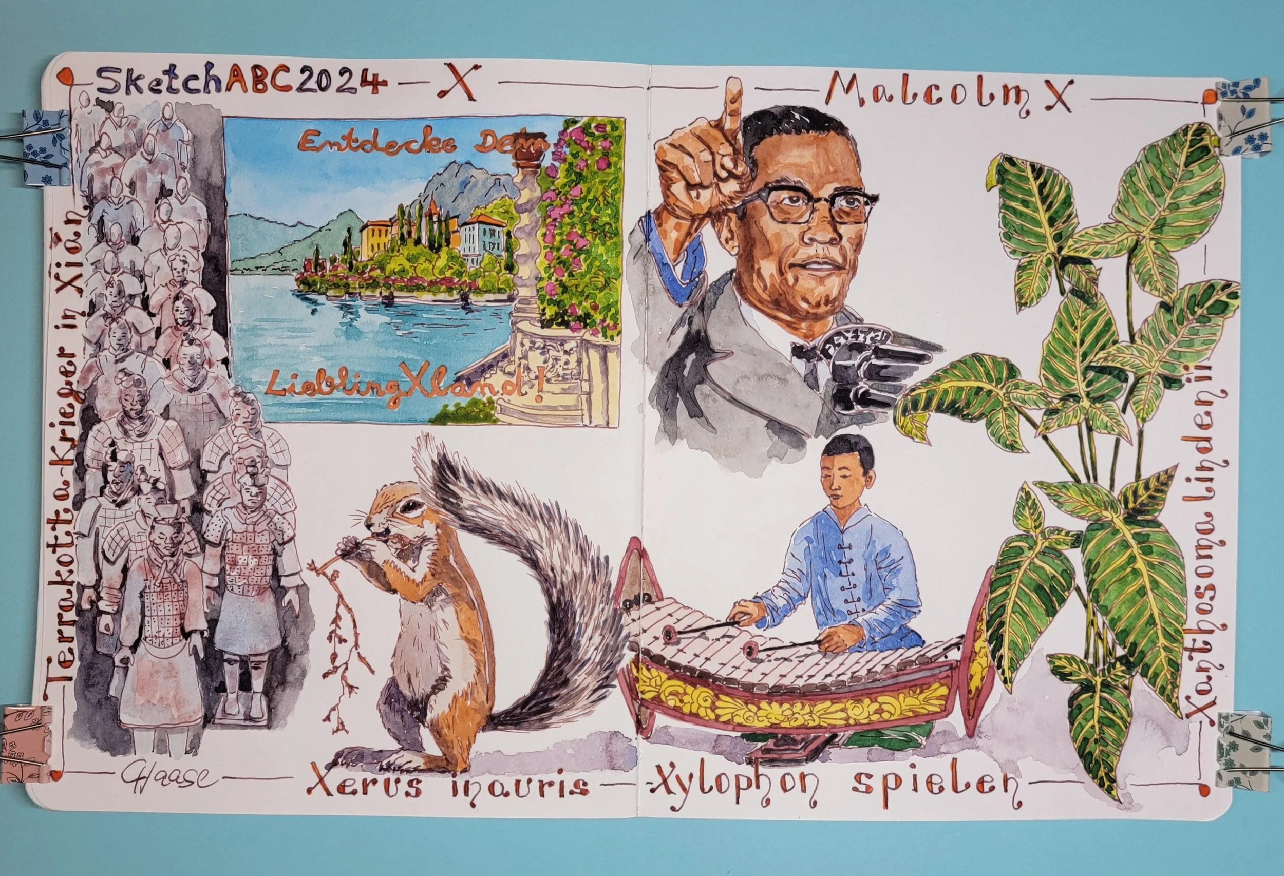 SketchABC2024  -  Der Buchstabe X
