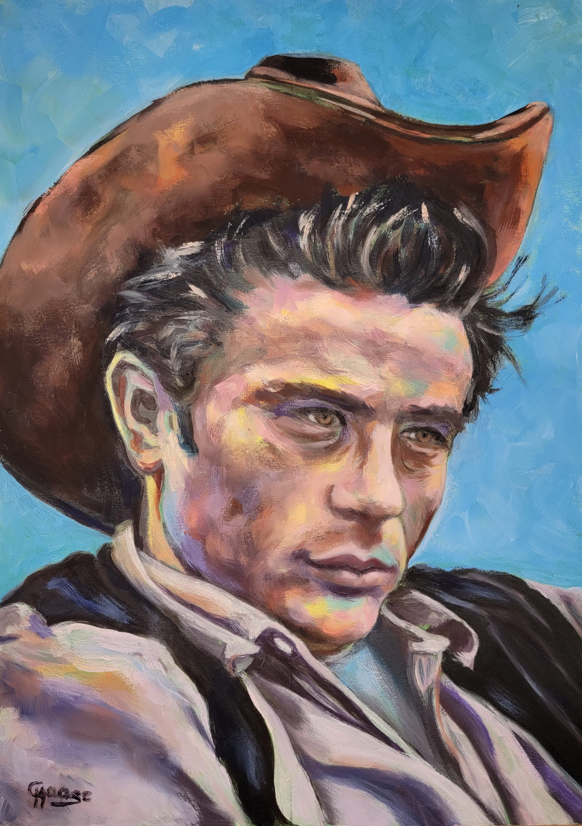 Portrait von James Dean
