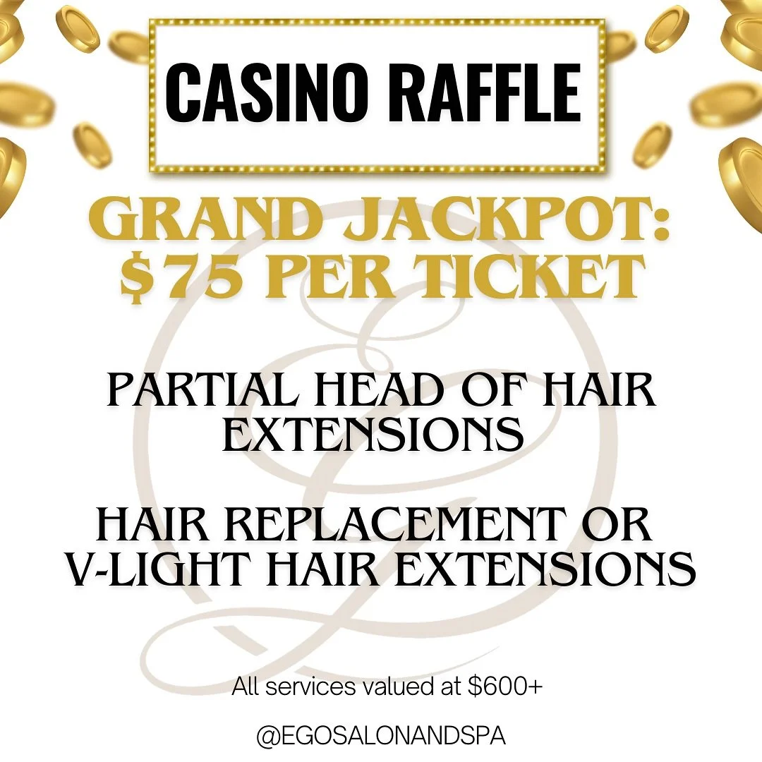 🎉 6 Years of Luxury &amp; Beauty! 💋✨

We&rsquo;re celebrating EGO&rsquo;s 6 Year Anniversary all August long with Casino-Themed Raffles you won&rsquo;t want to miss! 🎰💎

Every appointment this month is your chance to WIN luxurious prizes, glam go