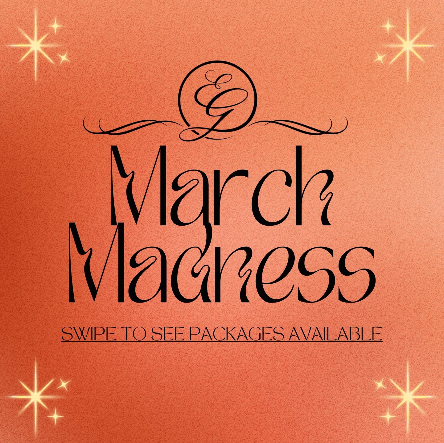 March Madness Packages available NOW❤️&zwj;🔥‼️

Choose any of our salon or spa packages below for these buzzer beater prices💰⬇️

&bull; 3 Facials for $199
&bull; 4 Blowouts for $99
&bull; 3 Waxes for $99
&bull; 4 SprayTans for $99

Bundle and save 