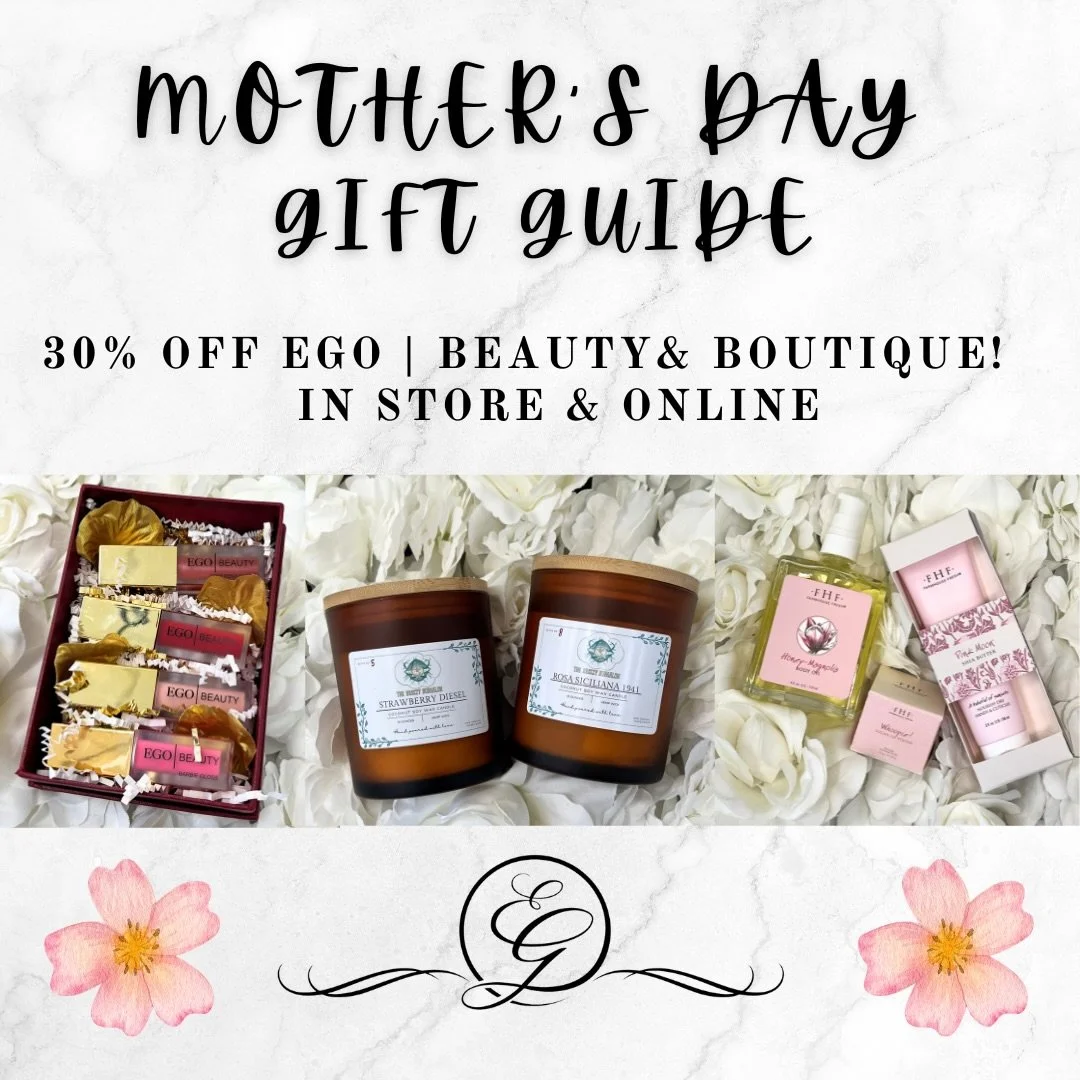 Don&rsquo;t know what to get mom for Mother&rsquo;s Day? 🤔

We got you covered with a gift mom will love! 🤩

30% off EGO | Beauty &amp; EGO | Boutique 🎁 

#mothersday #mom #giftsformom #njsalonandspa #egosalonandspa