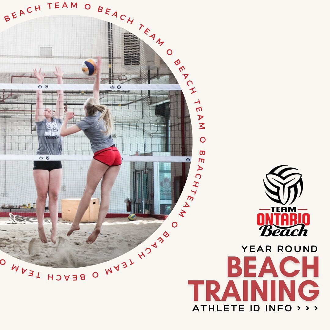 Interested in training year round BEACH Integrated or Full-Time with Team ⭕️ Coaches?!
Beach Athlete ID registration is now open!
teamontariovolleyball.org/ftg (or link in bio) for detailed information on how to register for ID sessions!!!