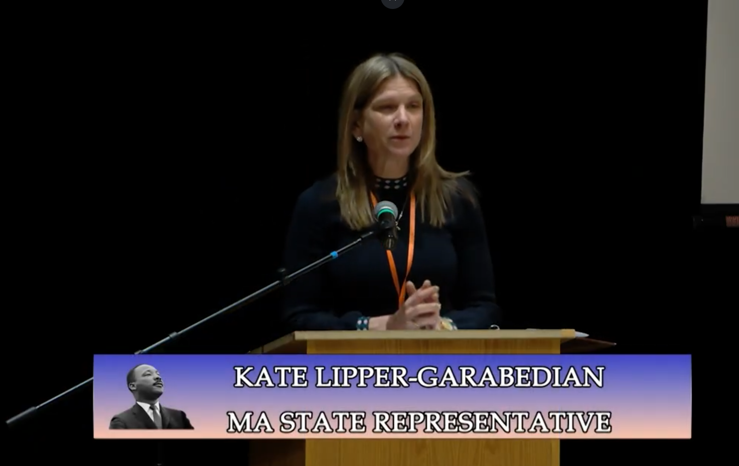 State Representative Lipper-Garabedian Speaks at Martin Luther King Jr. Day Celebration in the Town of Wakefield 