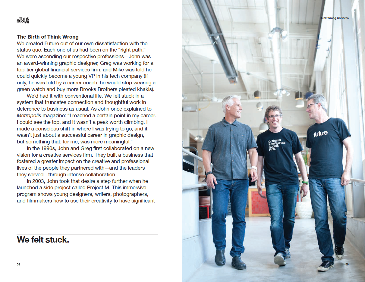 Think Wrong Book Authors, John Bielenberg, Mike Burn, Greg Galle