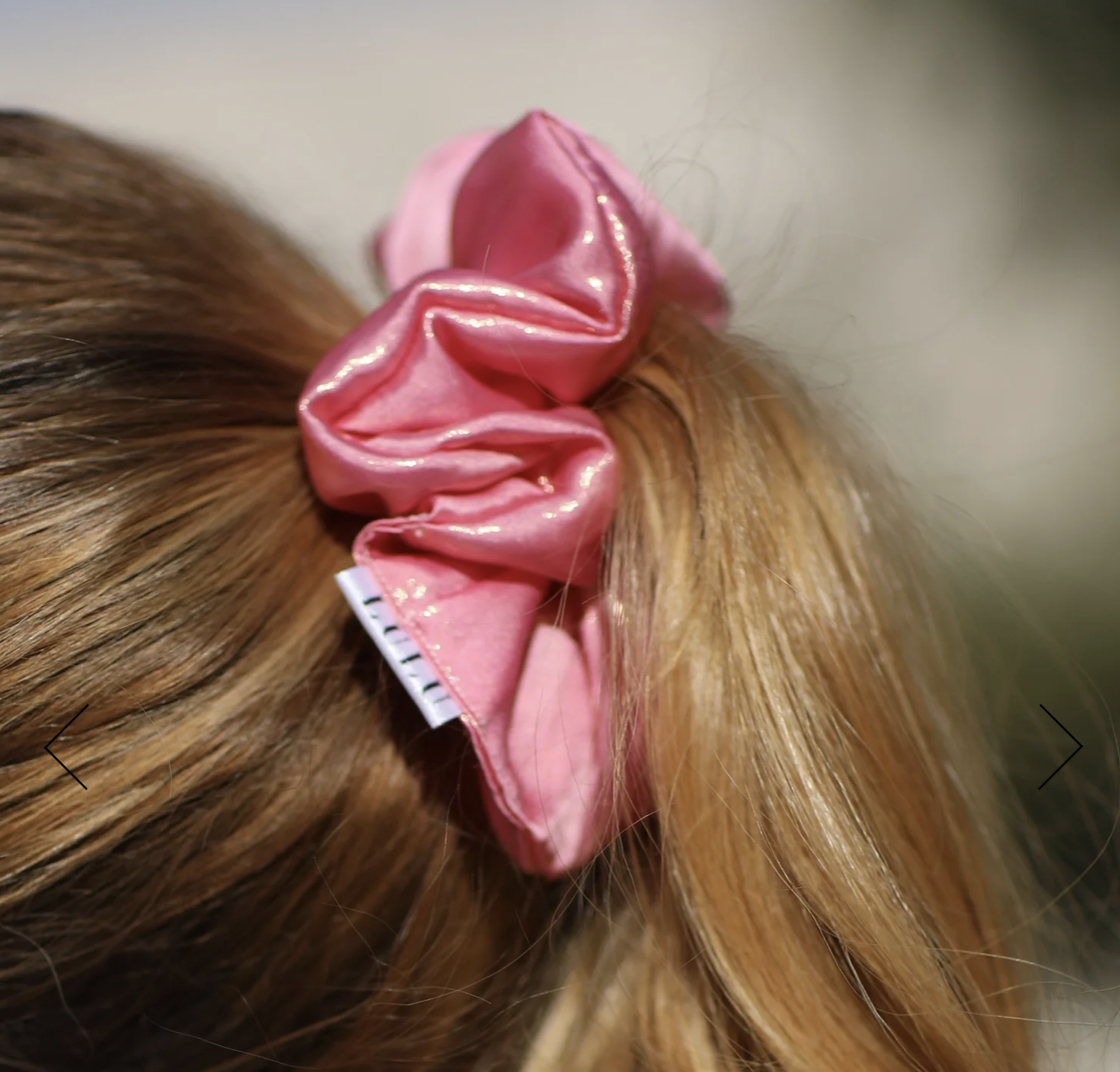 Pearlescent Pink Scrunchie