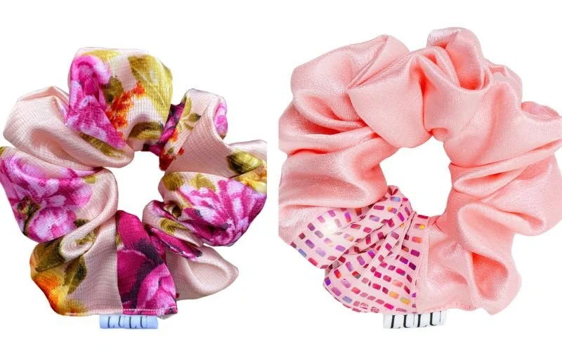 Pink Summer Scrunchies Hair Accessories