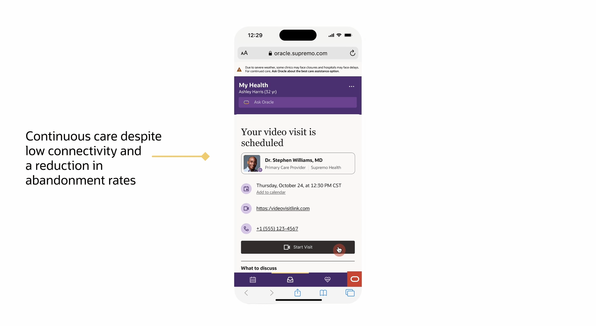 Oracle Health messaging solution demo