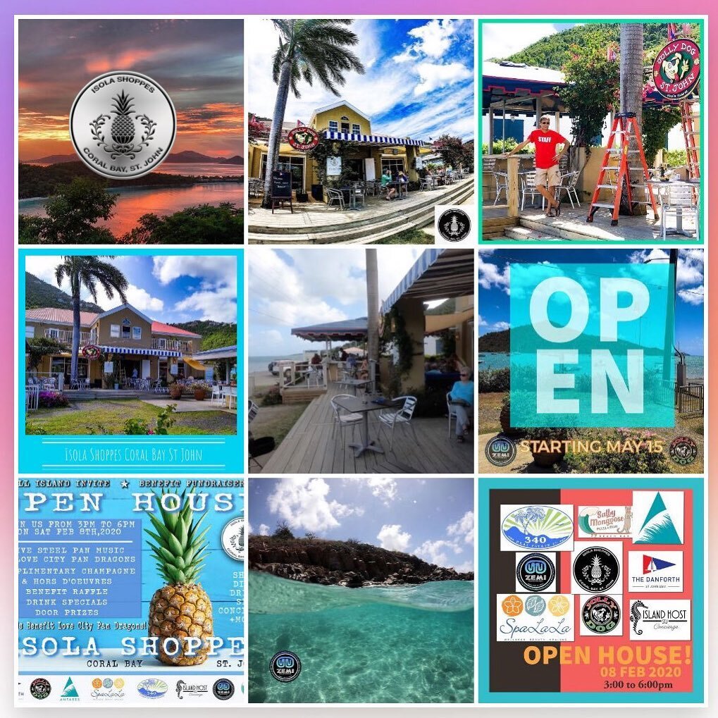 Top Nine for 2020! We hope to see you in 2021! Lots of great things are happening at Isola Shoppes in Coral Bay, St John! #isolashoppes #coralbaystjohn #stjohnusvirginislands @zemistj @jolly_dog_trading_co @spalala_vi @saltymongoosestjohn @mongoosesa