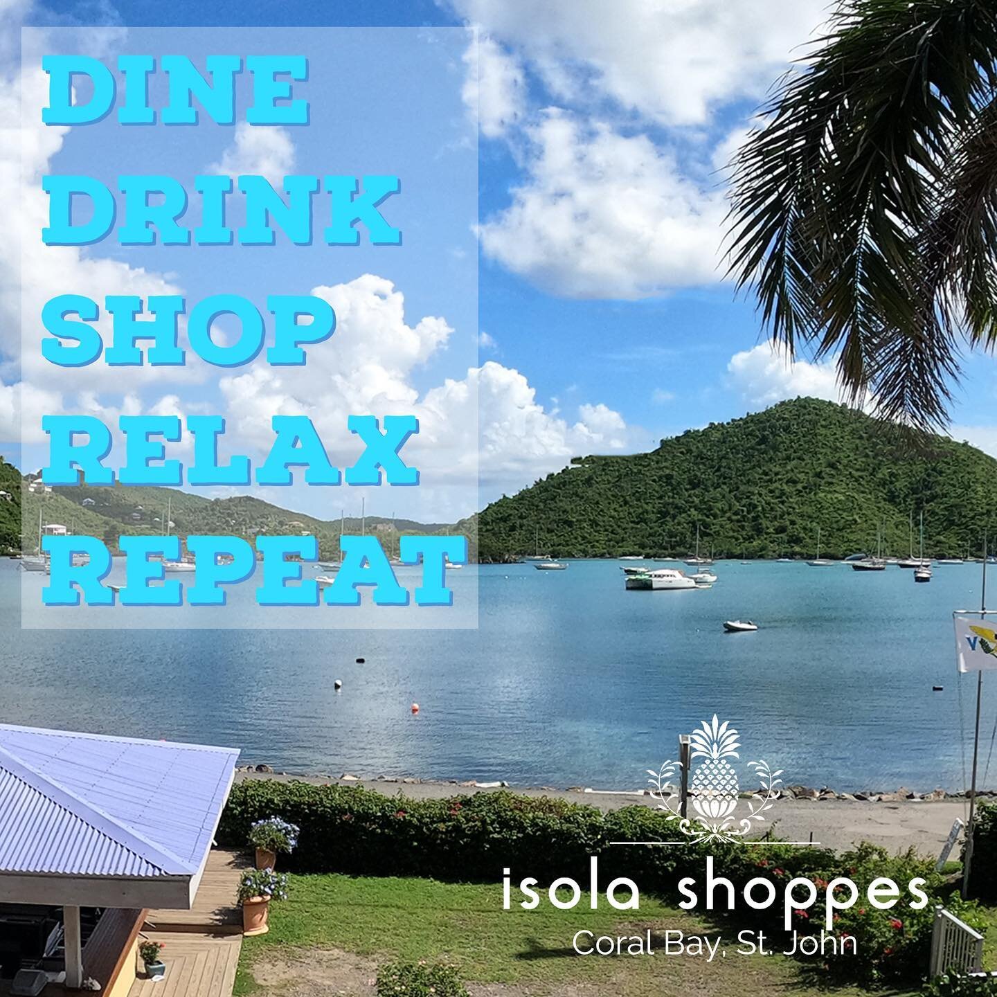Weekend plans? Put us on your list! Hope to see you soon! #coralbaystjohn #stjohnsisland #stjohnvirginislands #stj #lovecity #stt #stx #islands #caribbean #relax #shop #eat #drink #shopsmall @isolashoppes @spalala_vi @antaresusvi @islandhoststj_conci