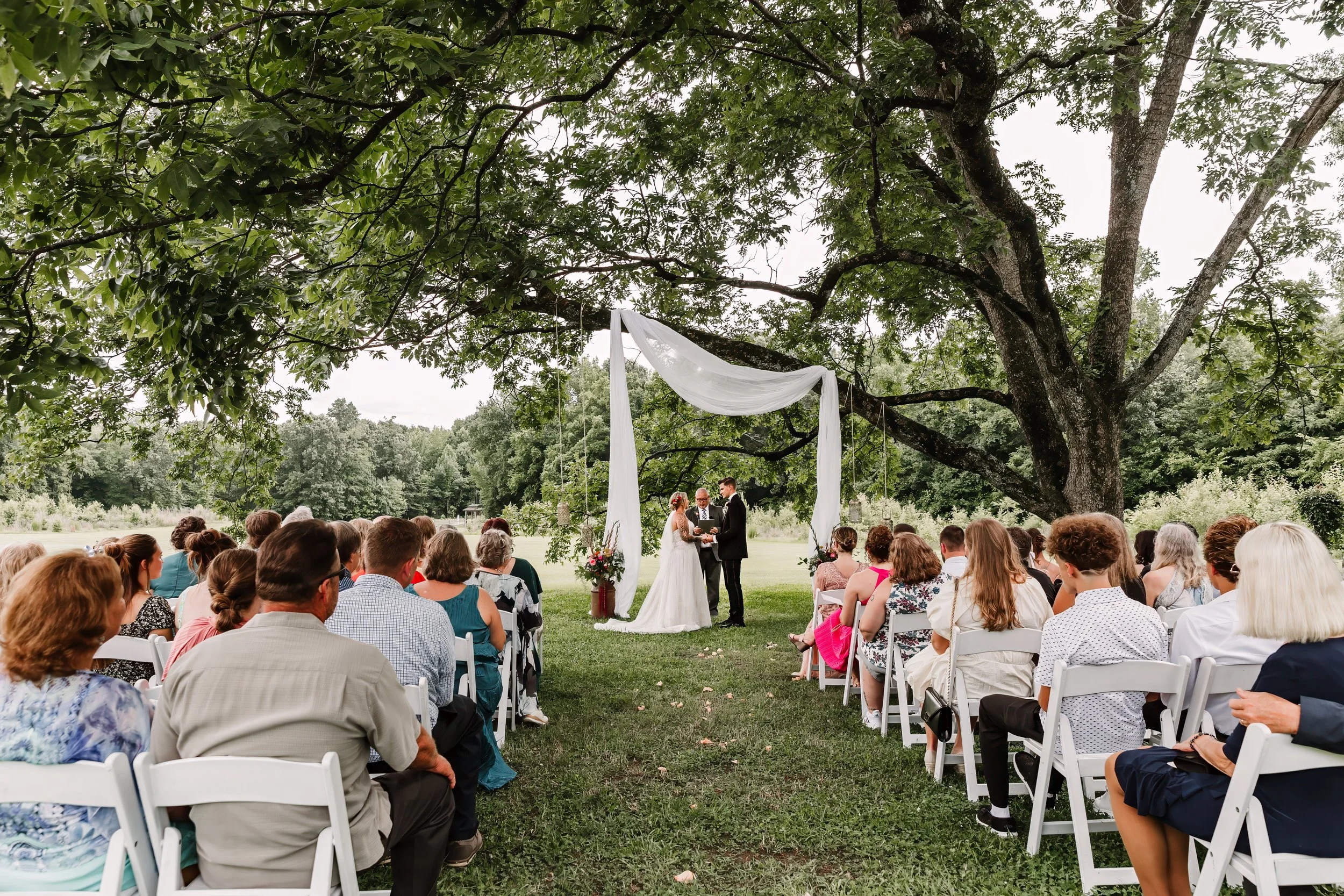 The Catlett Farm's Grand Wedding Tree is one option for an outdoor ceremony